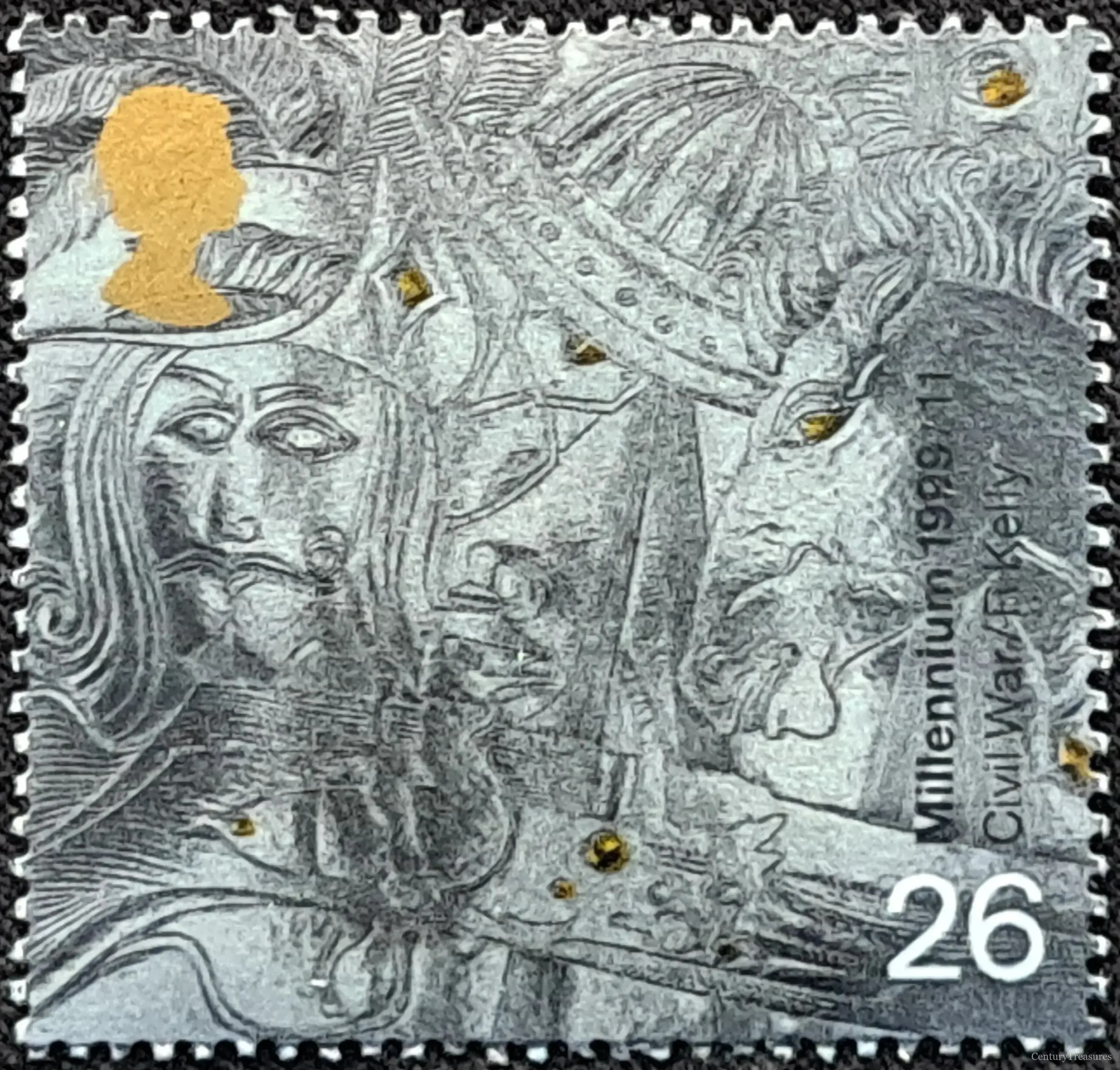 British Millennium Tales English Civil War Stamp