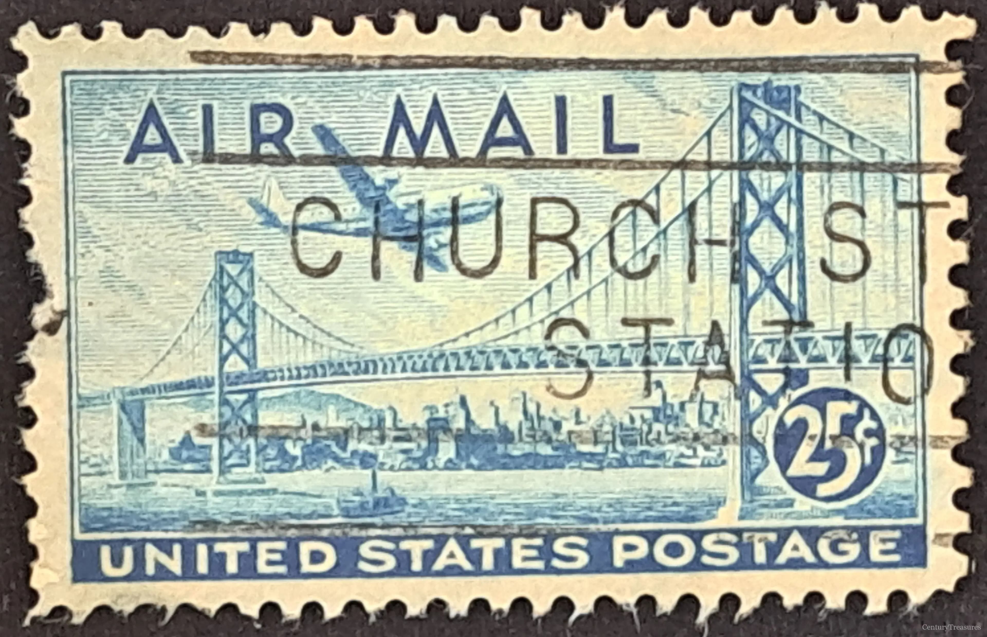San Francisco-Oakland Bay Bridge Air Mail