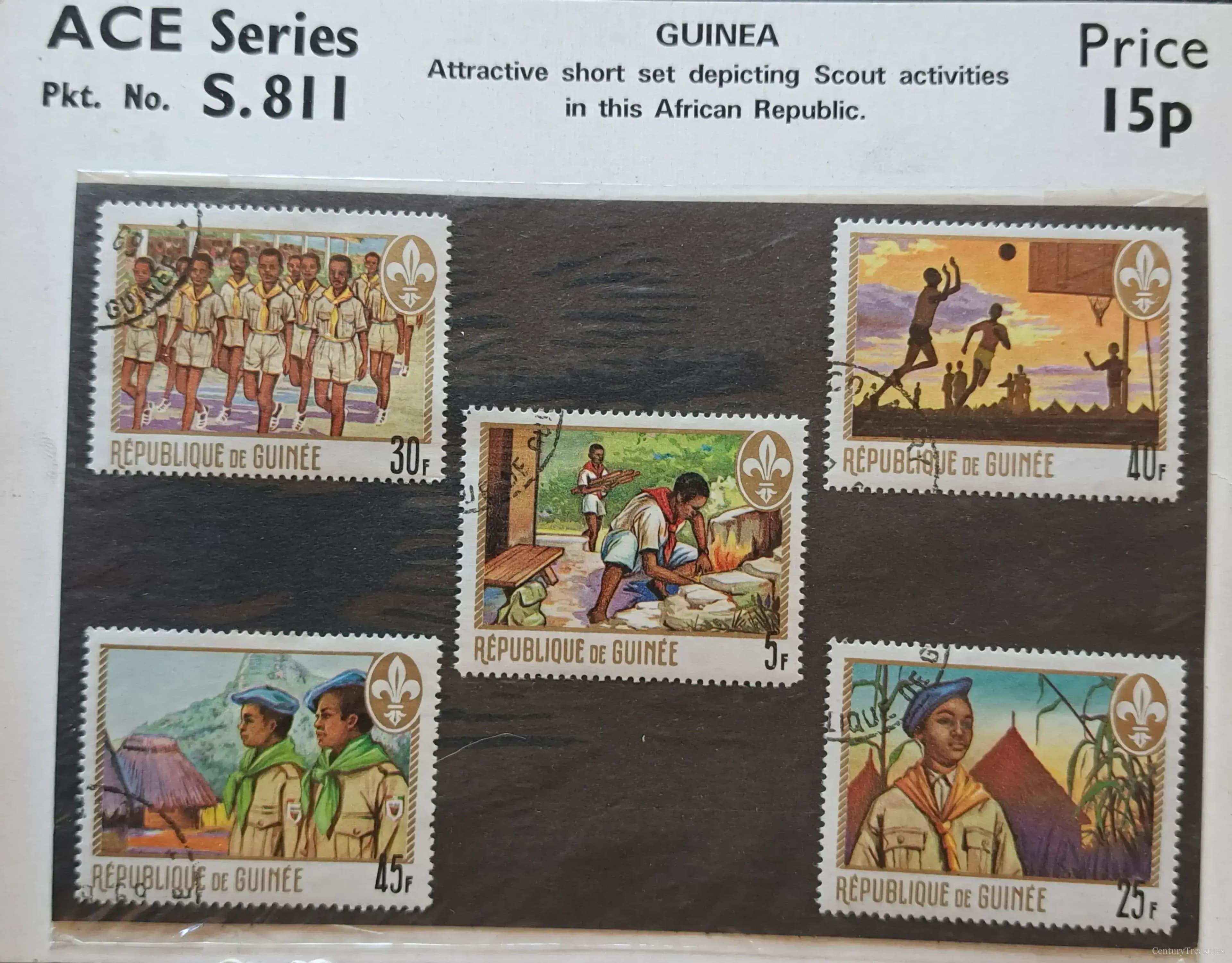 Republic of Guinea National Pioneers Scout Stamps