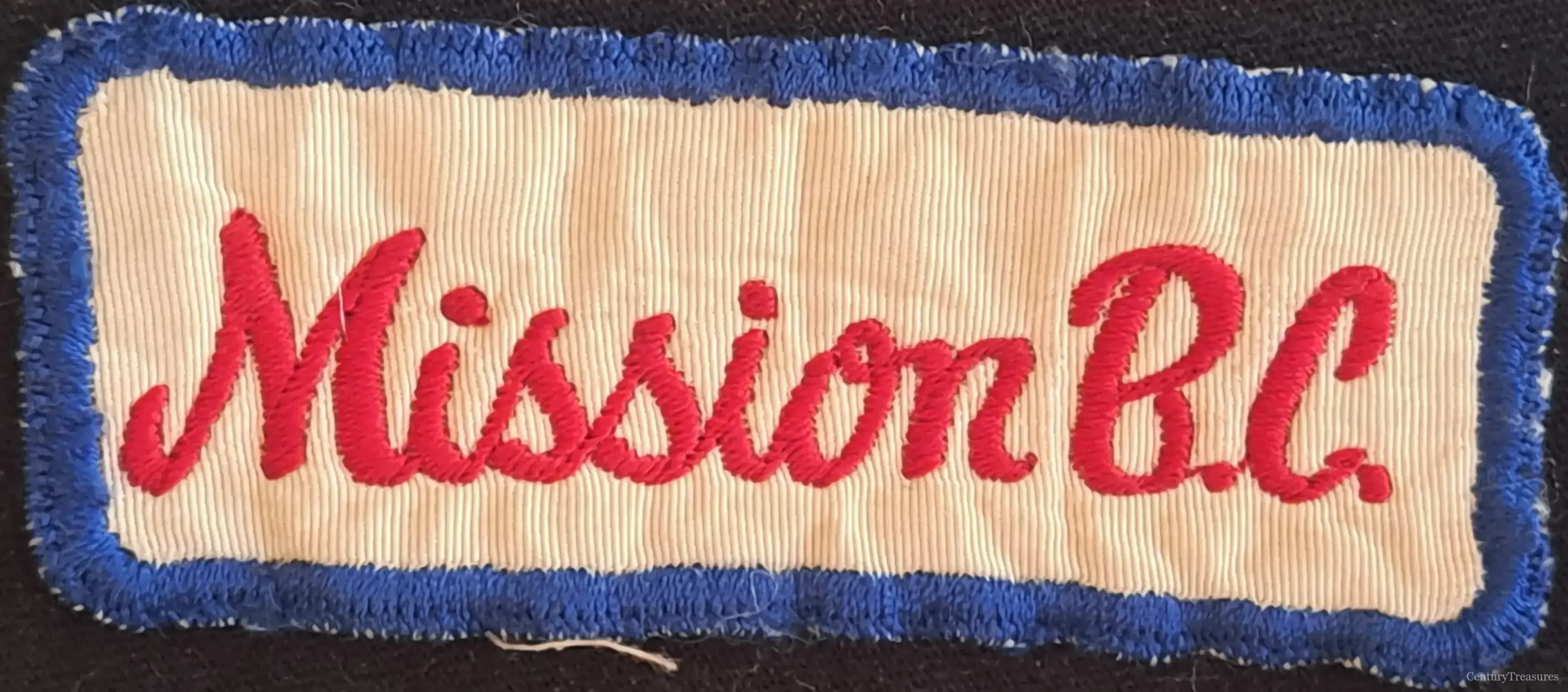 Mission BC Souvenir Patch