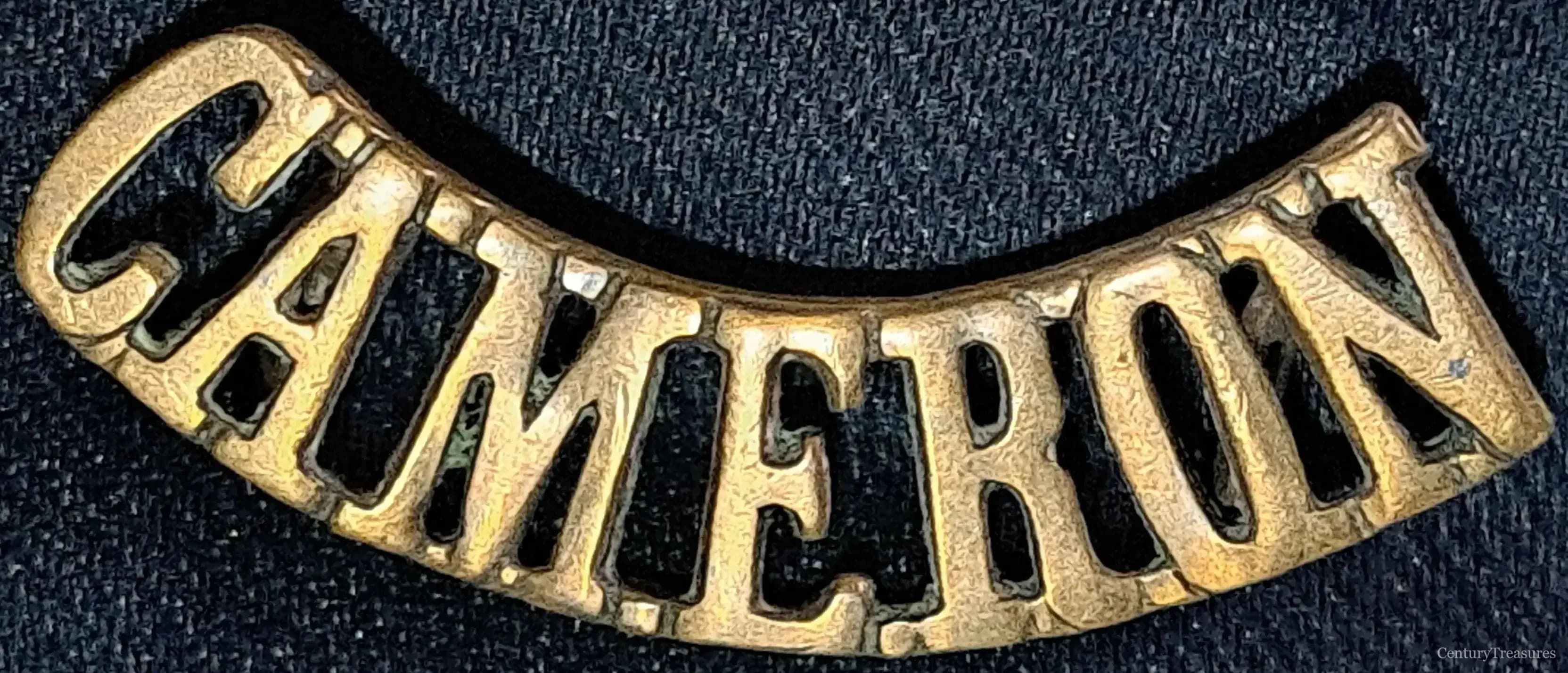 Cameron Highlanders Shoulder Title