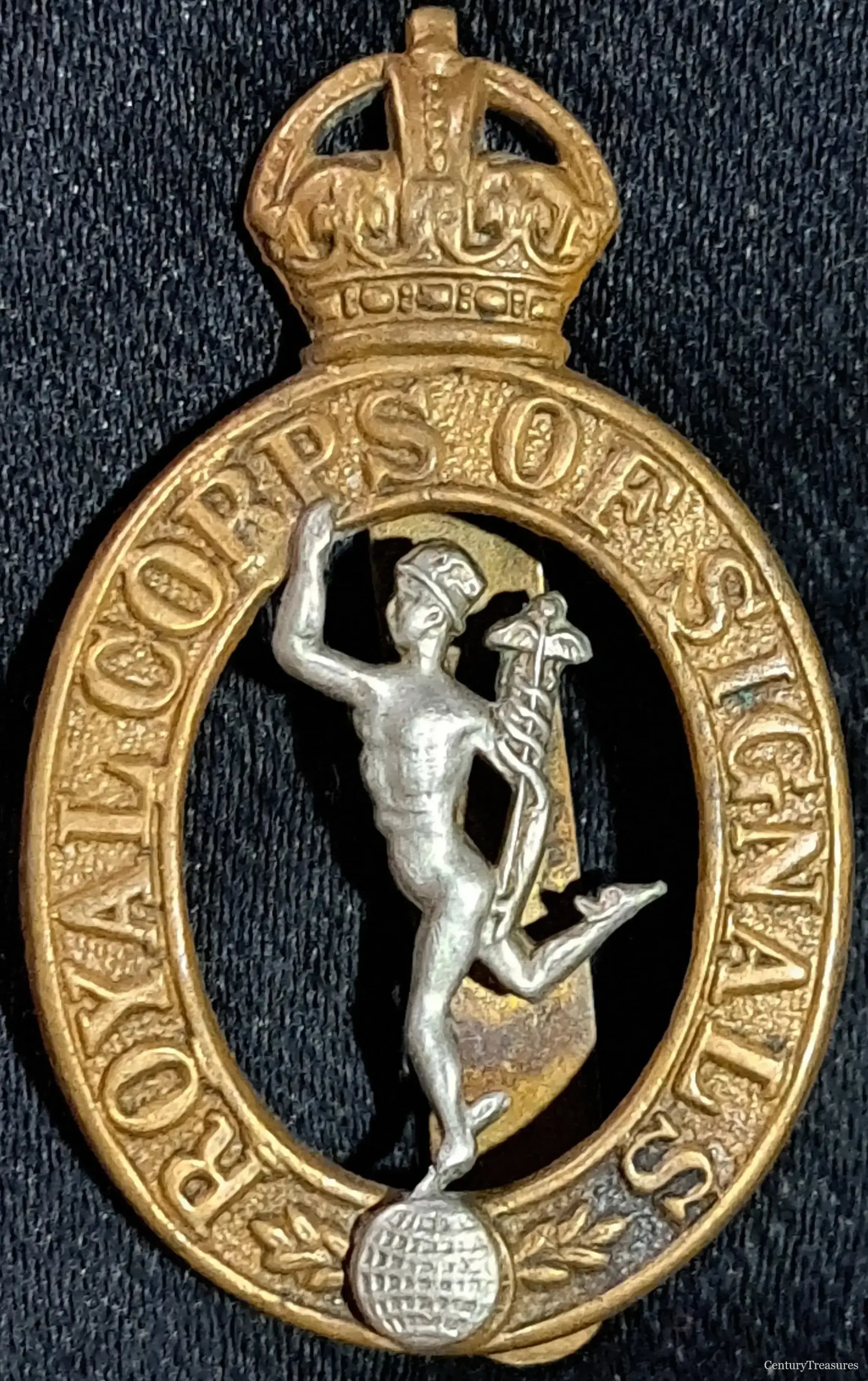 Royal Signals Bi-Metal Cap Badge