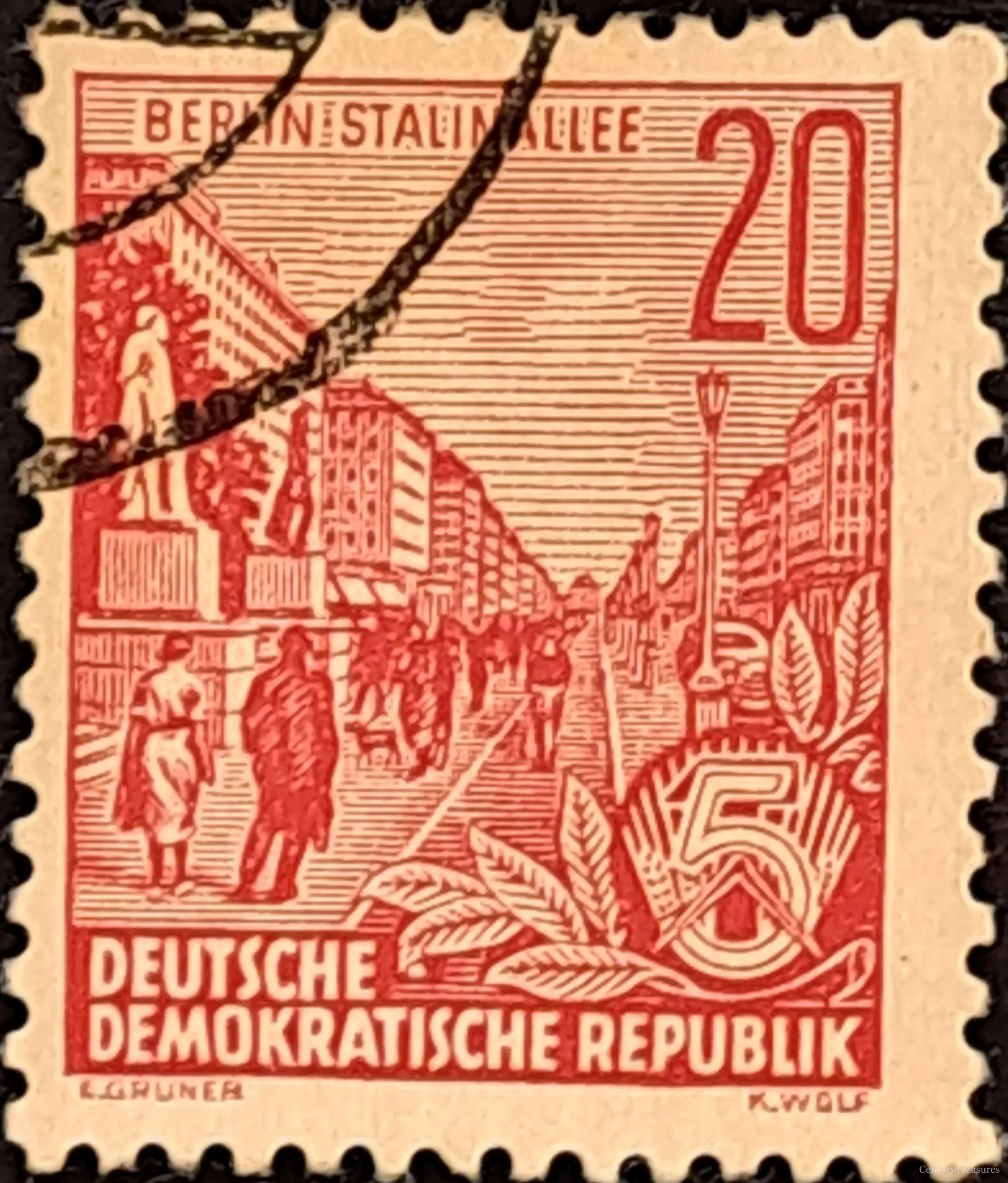 East Germany (DDR) Berlin Stalinallee 