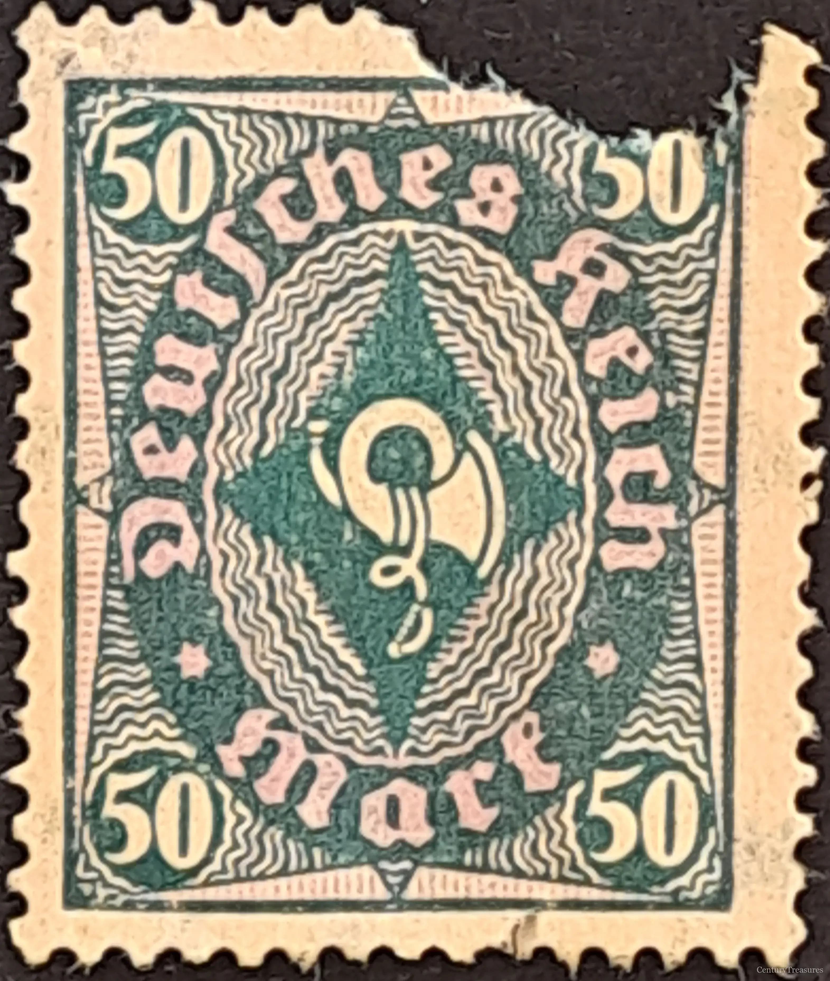 Weimar Republic Posthorn High-Value Issue