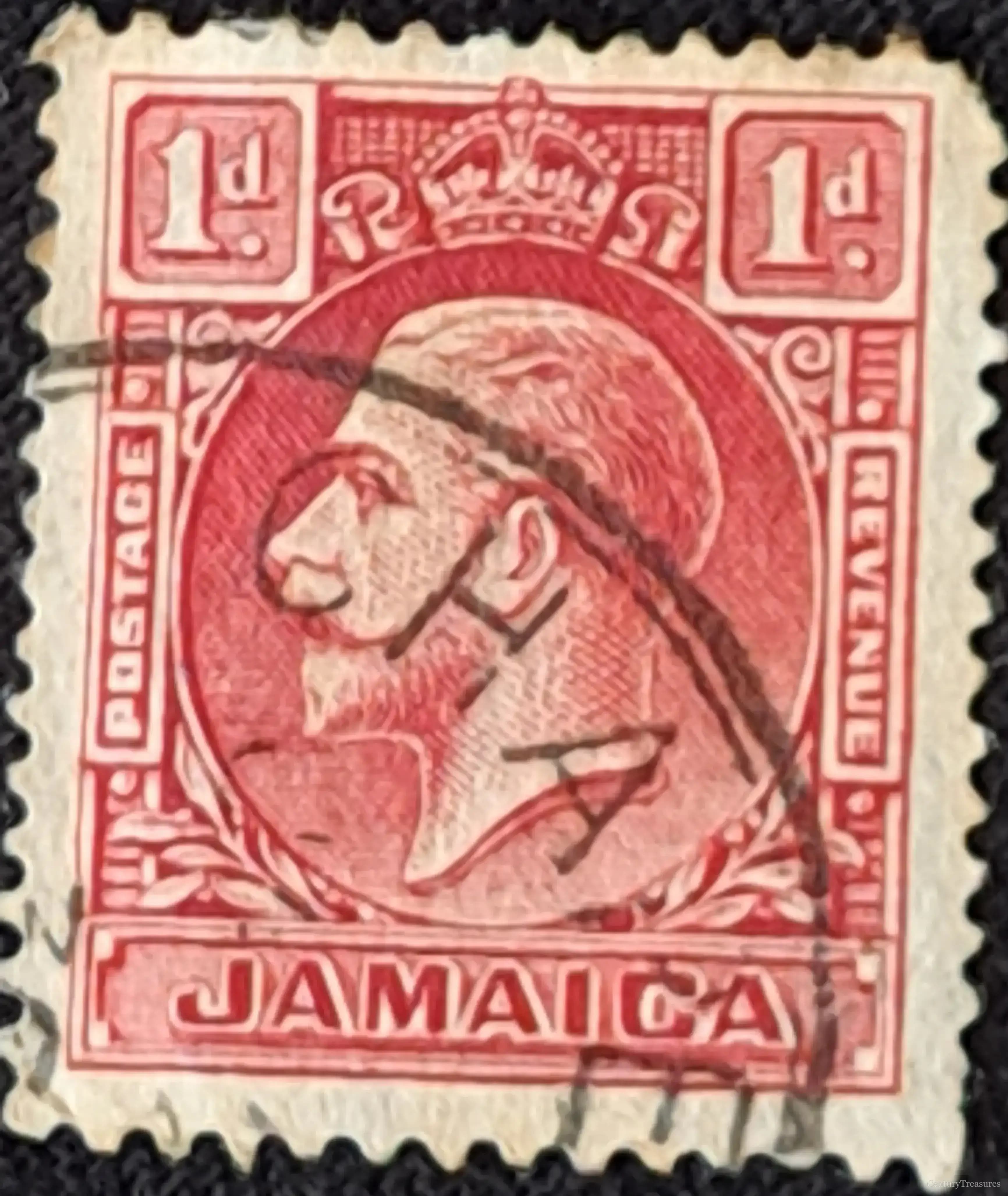 Jamaica King George V Sovereign Postage