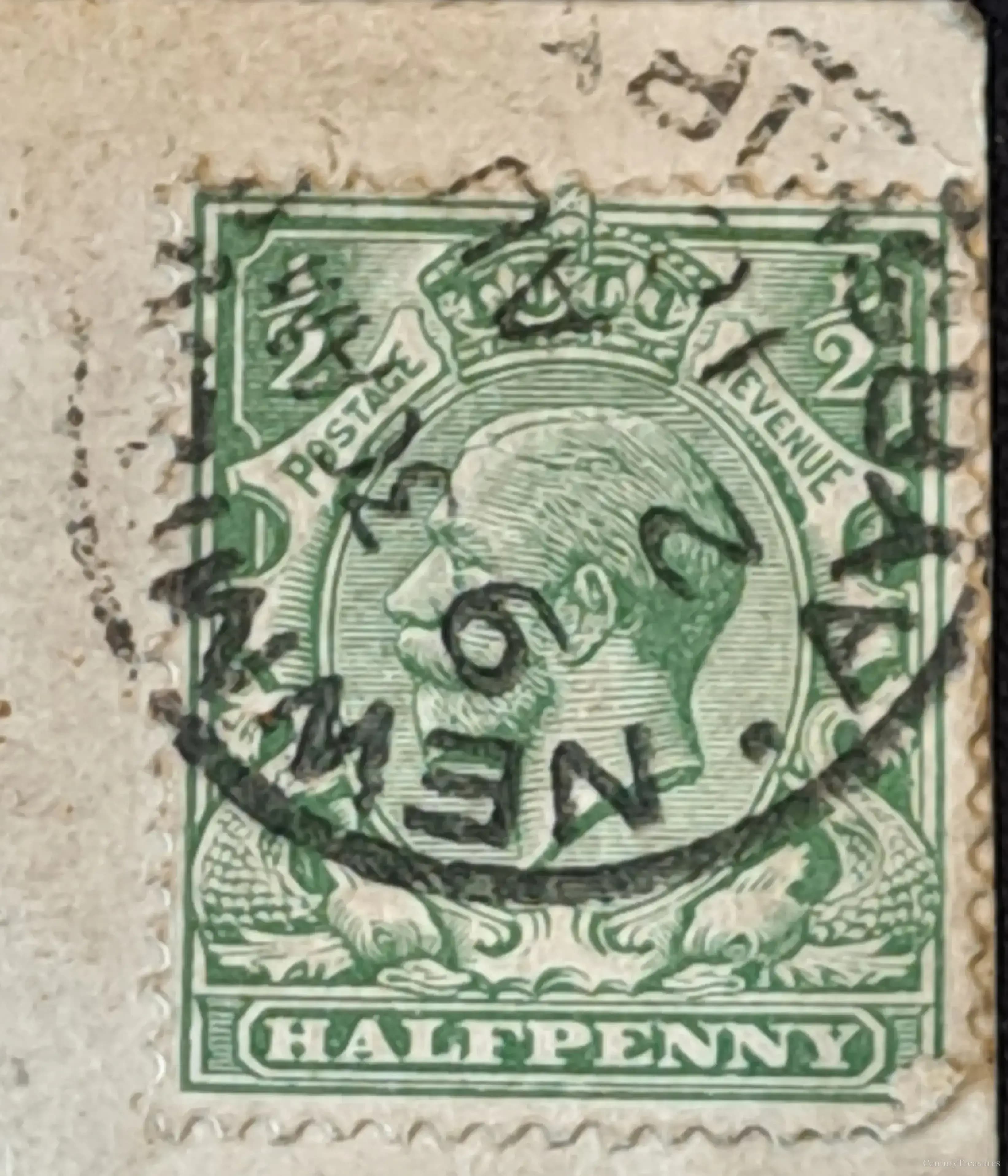 King George V Halfpenny Green on Fragment