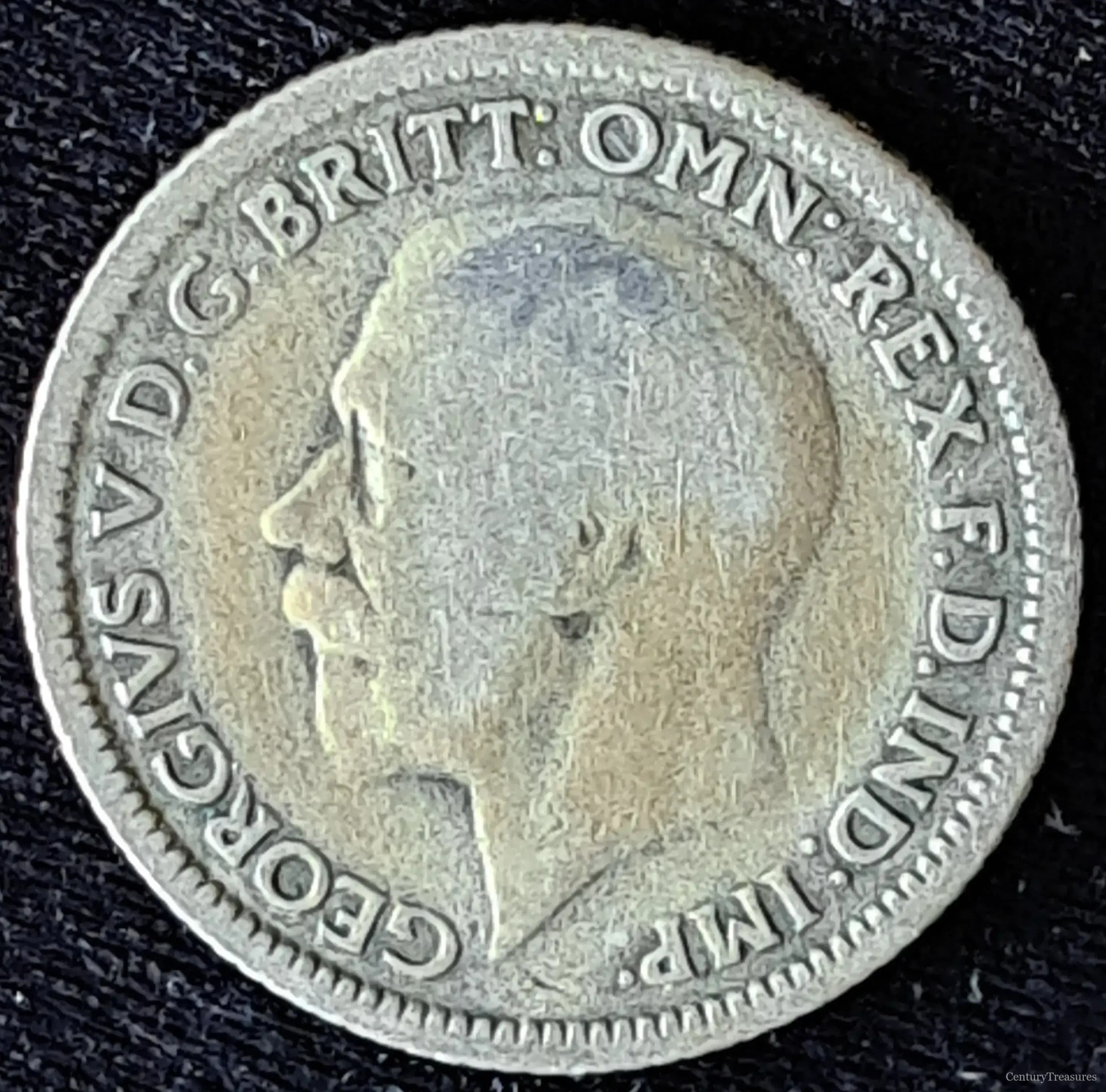 UK 1929 Sixpence