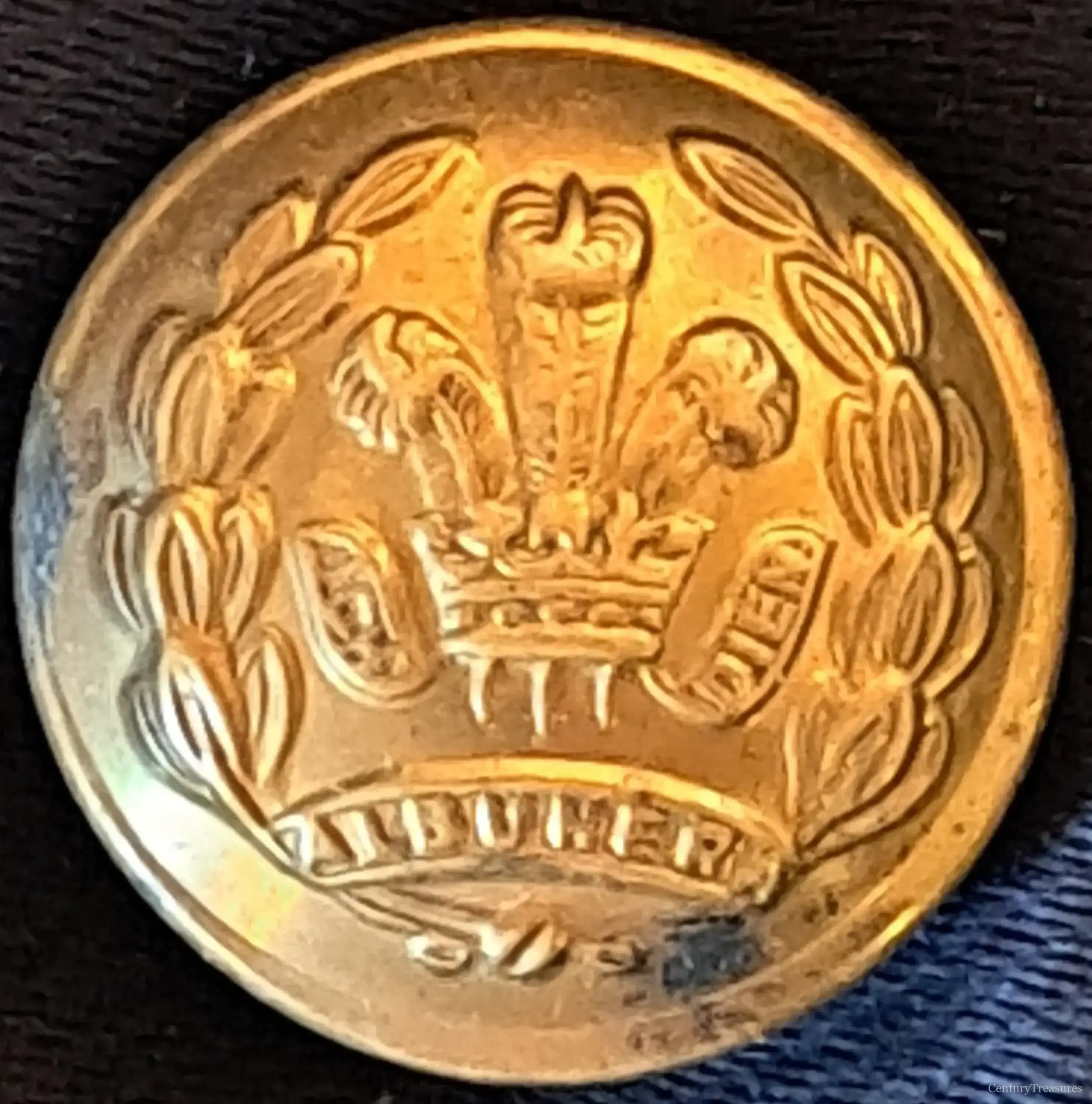 Middlesex Regiment Albuhera Uniform Button