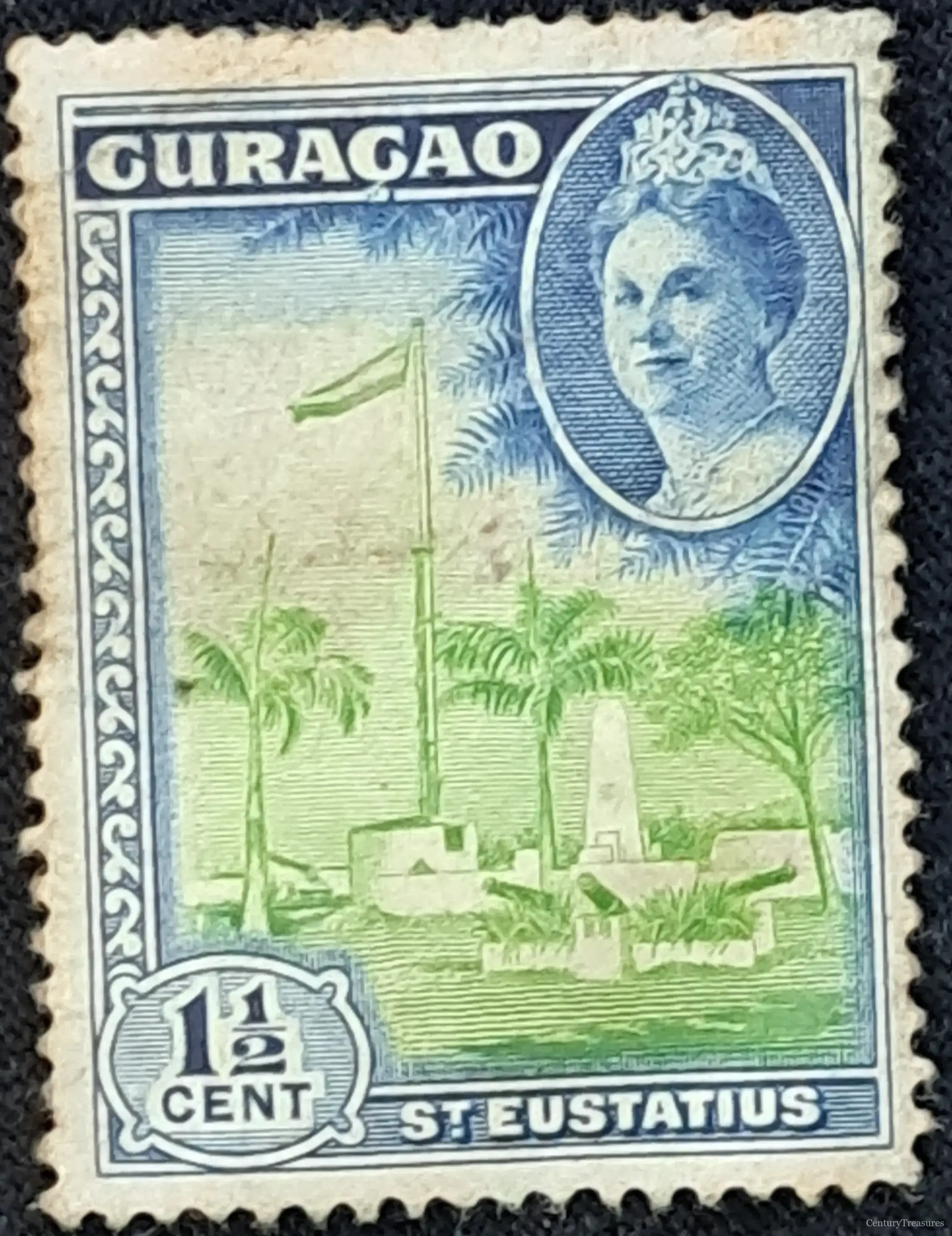 Curaçao Queen Wilhelmina Territory Stamp