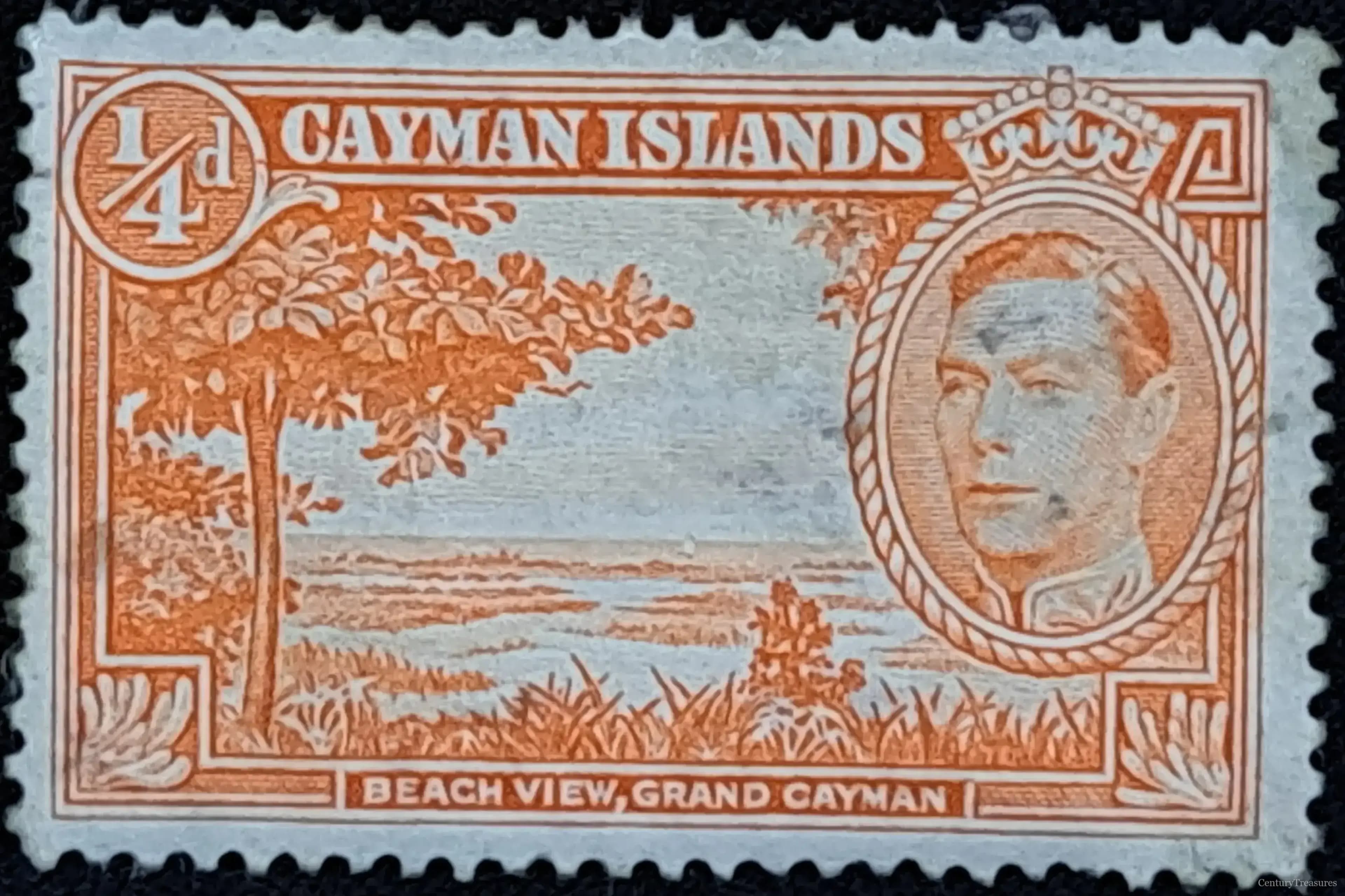 Cayman Islands Beach View Definitve Stamp
