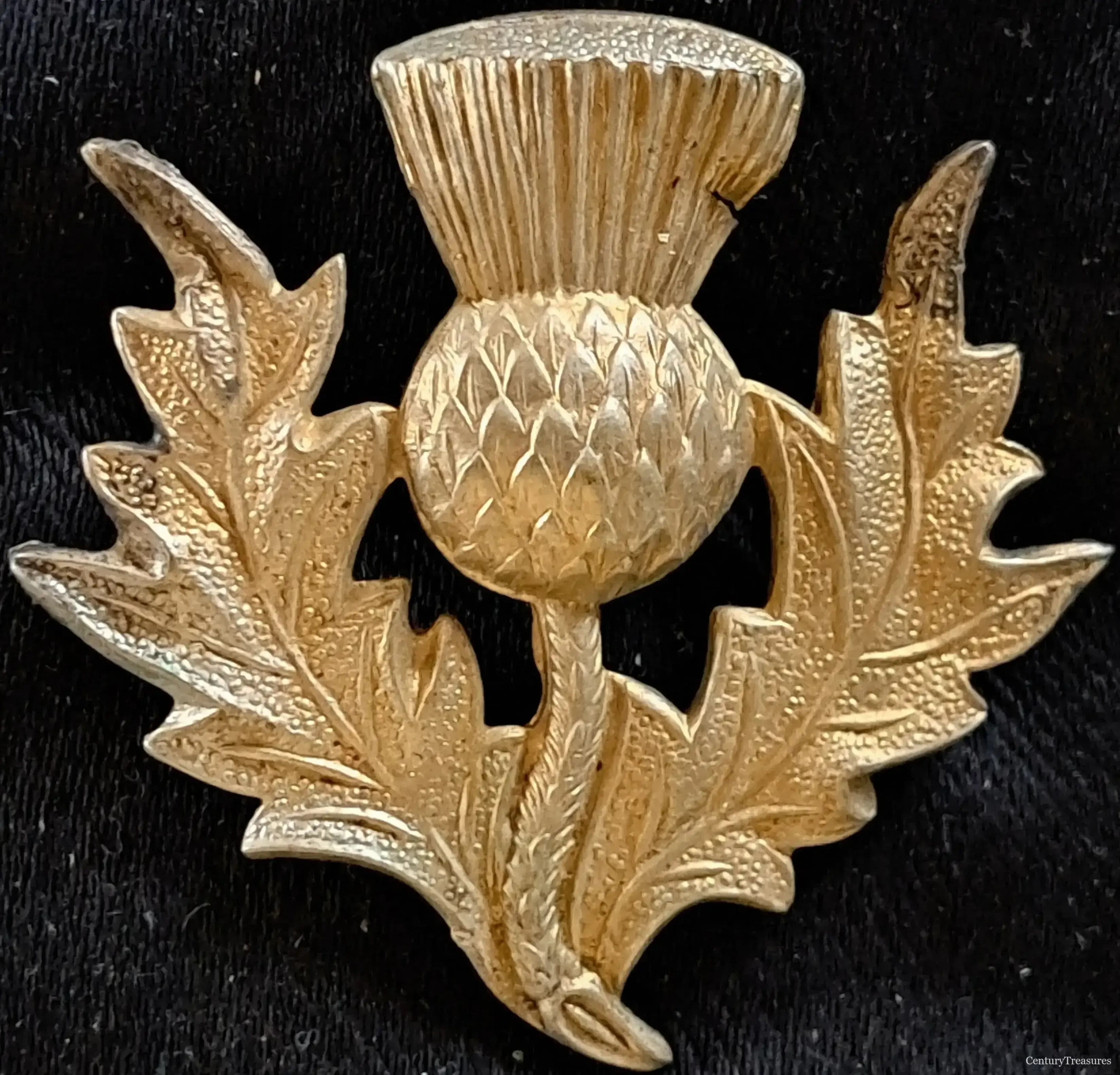 Scottish Thistle Uniform Cap Badge