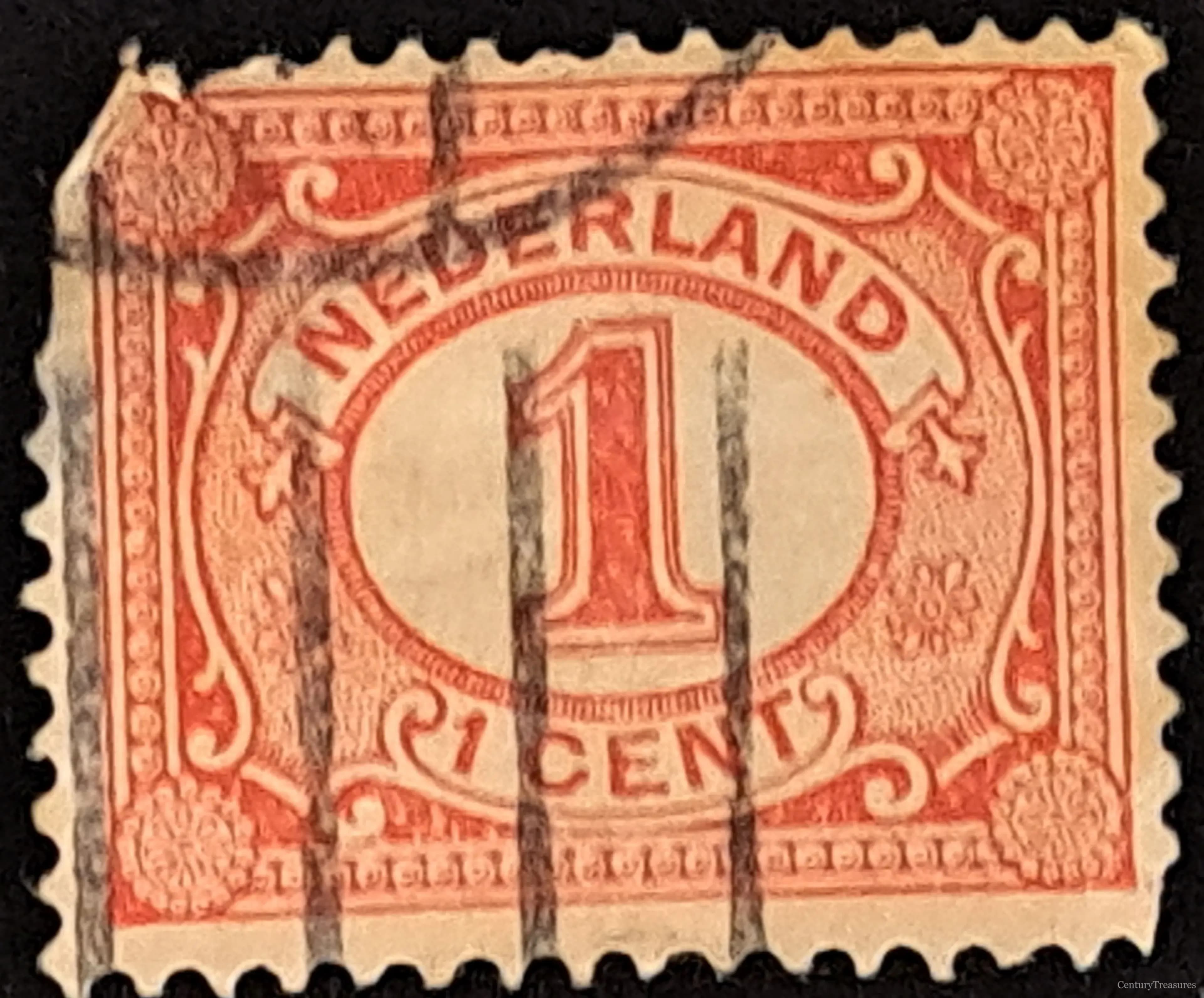 Netherlands 1-Cent Vürtheim Numeral
