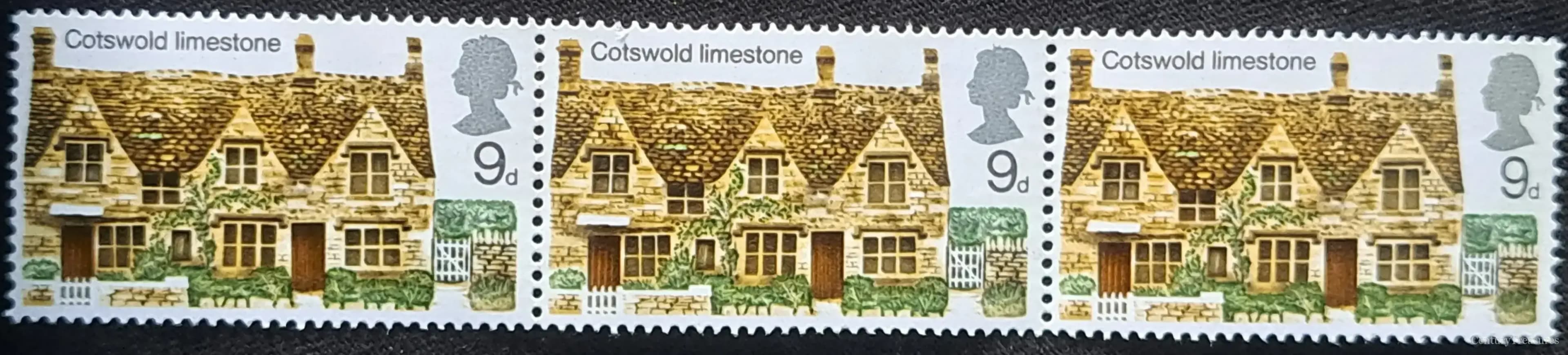 Cotswold Limestone British Architecture Stamp Strip