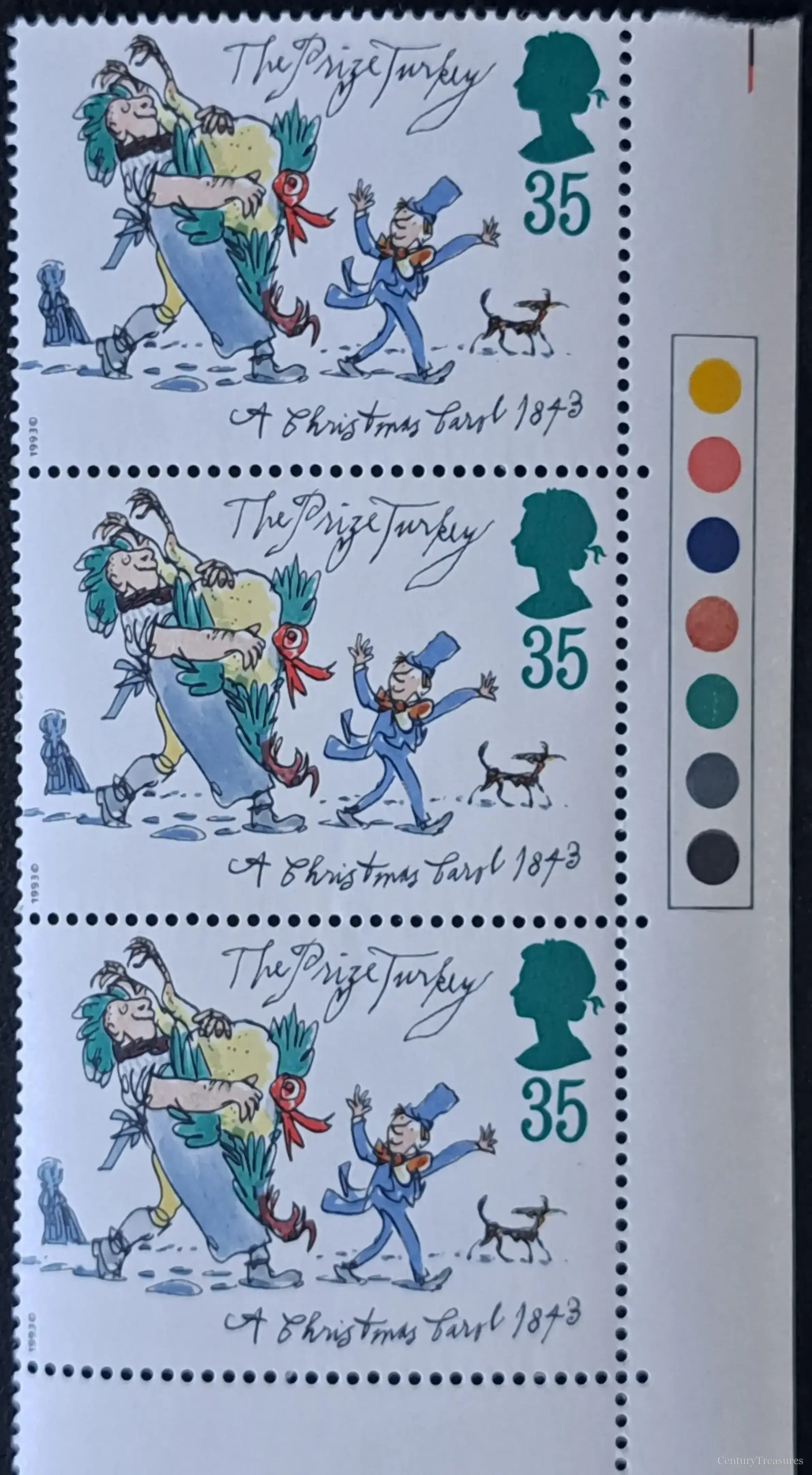 Royal Mail A Christmas Carol Traffic Light Sheetlet
