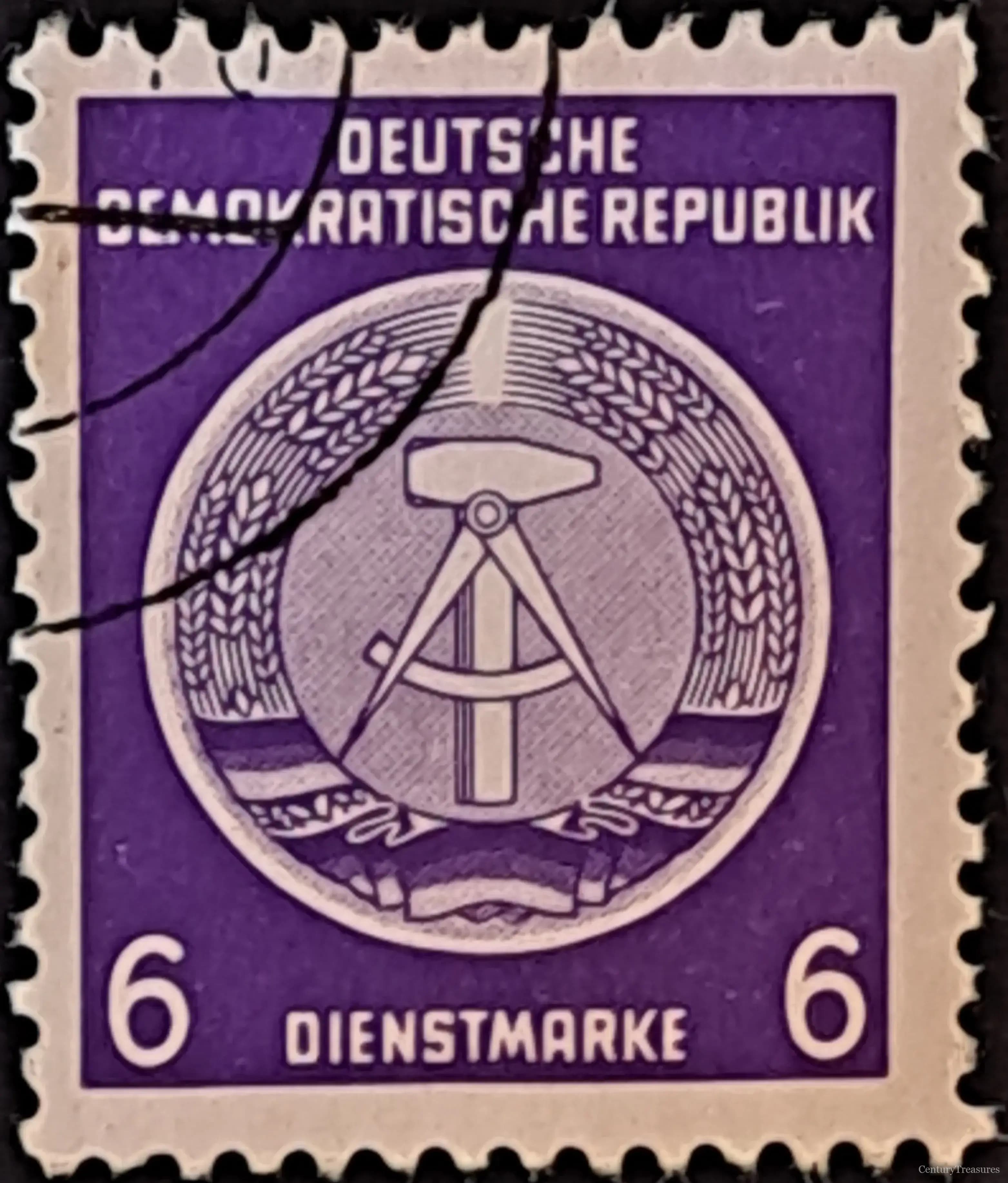 East German DDR Dienstmarke