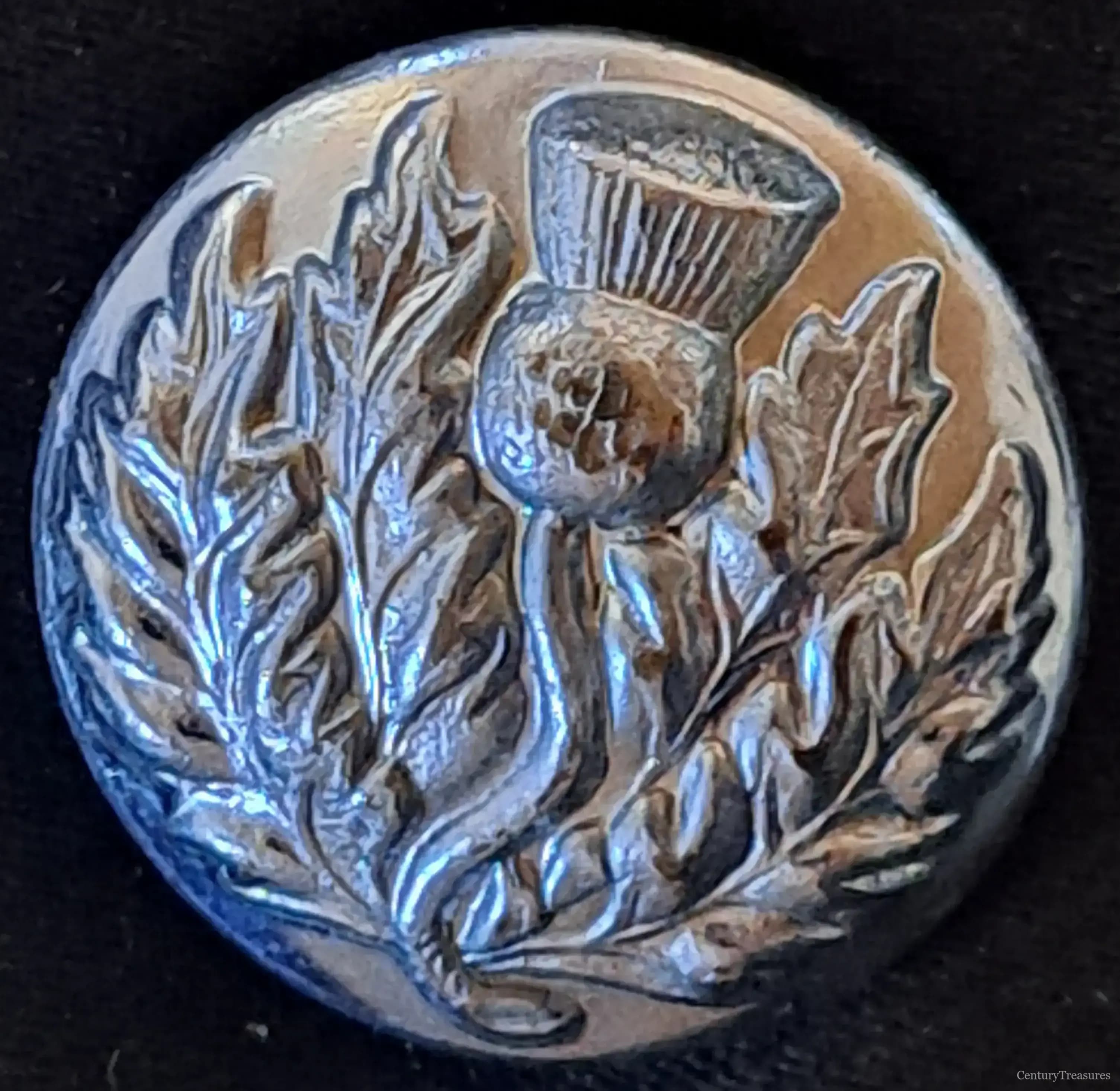 Scottish Thistle Uniform Button