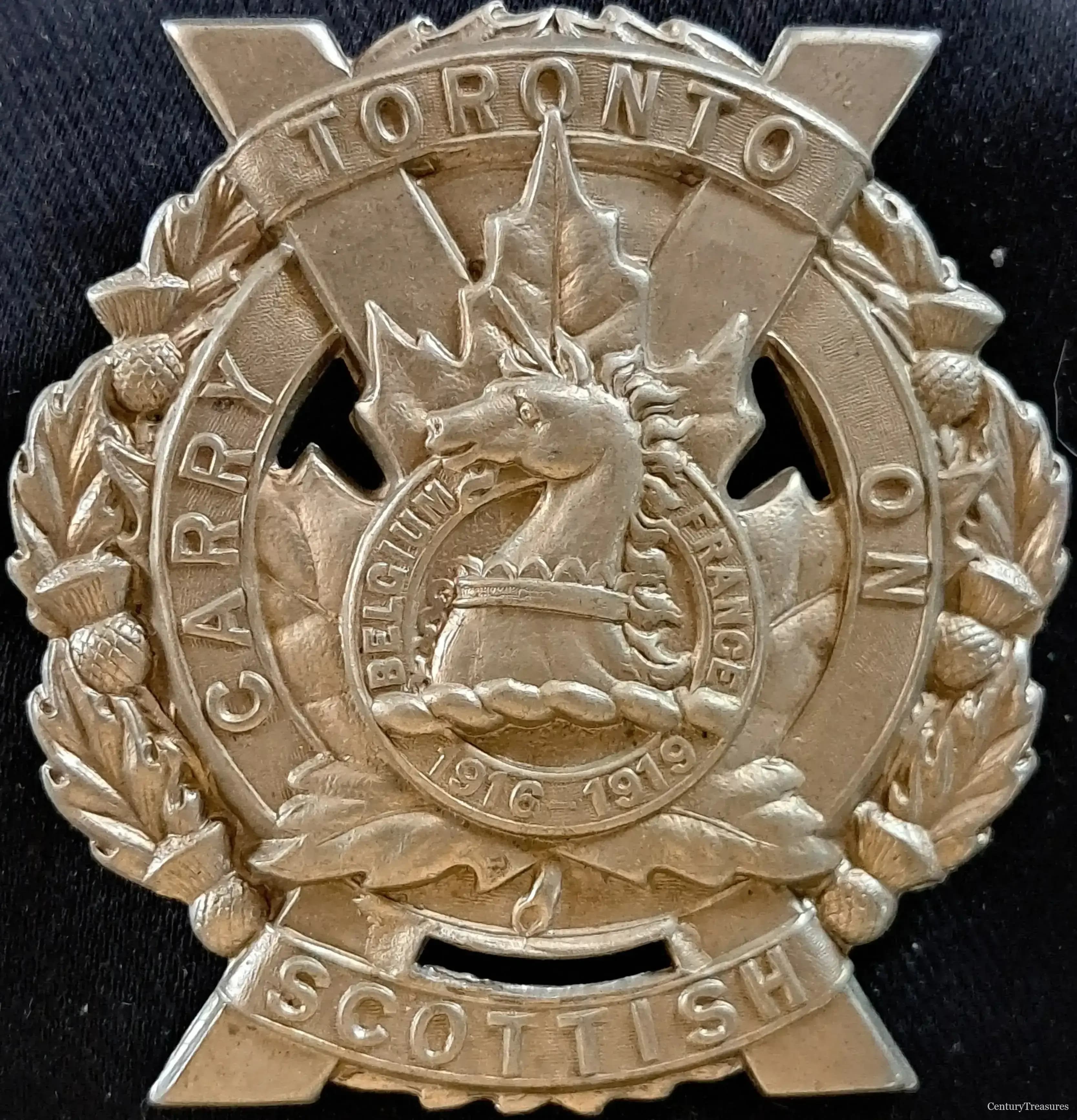 Toronto Scottish Regiment Cap Badge