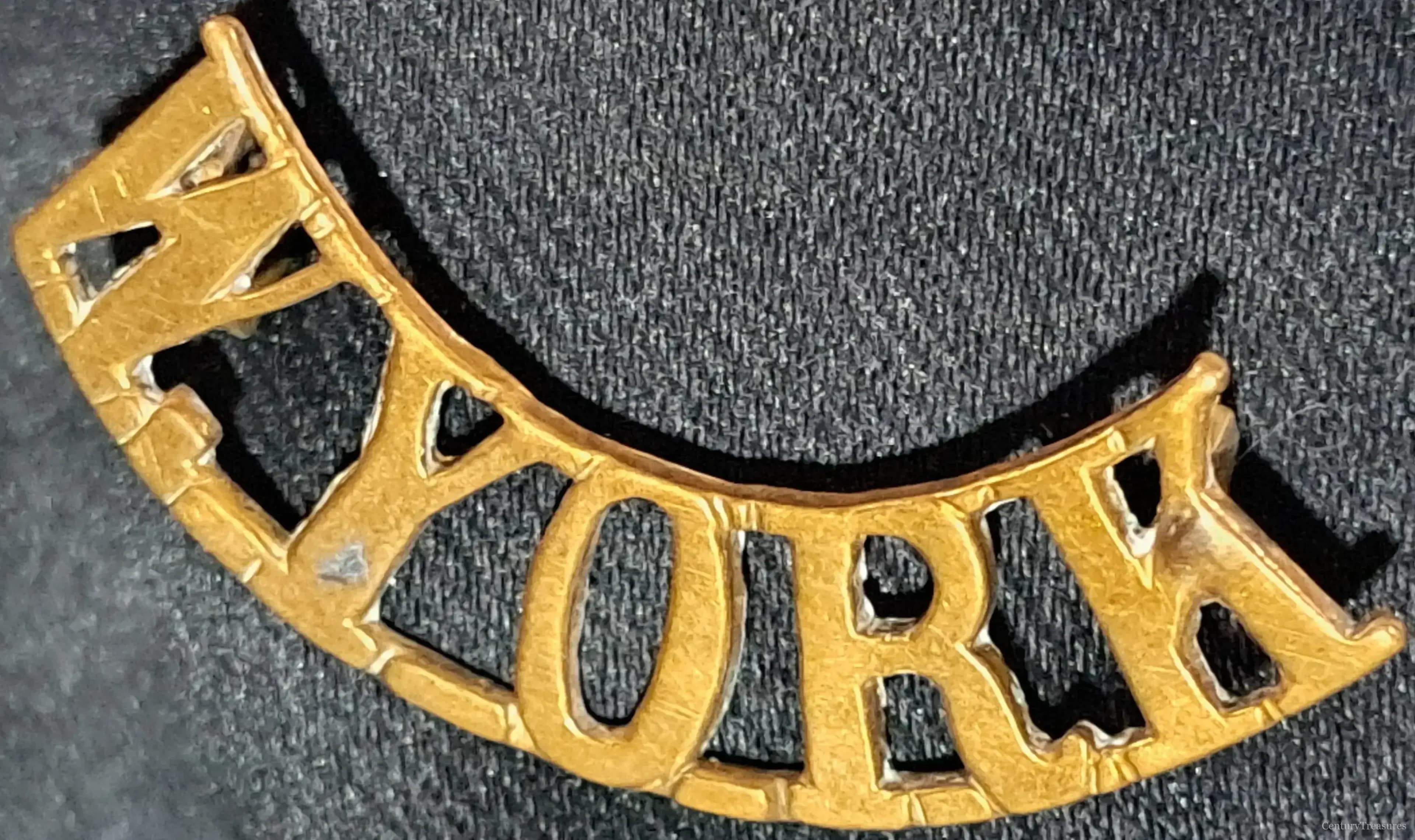 West Yorkshire Regiment Brass Shoulder Title