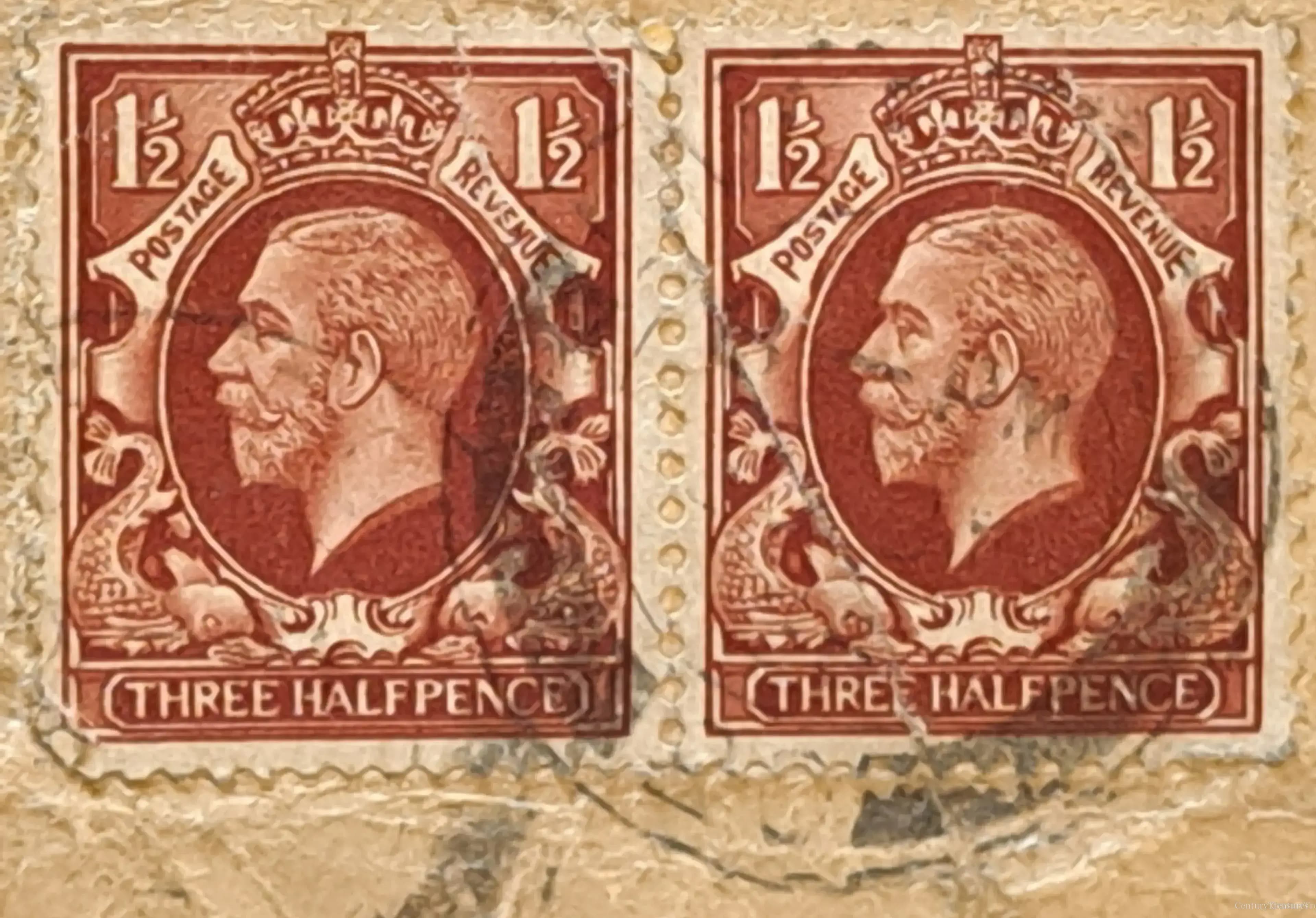 King George V Postal Pair