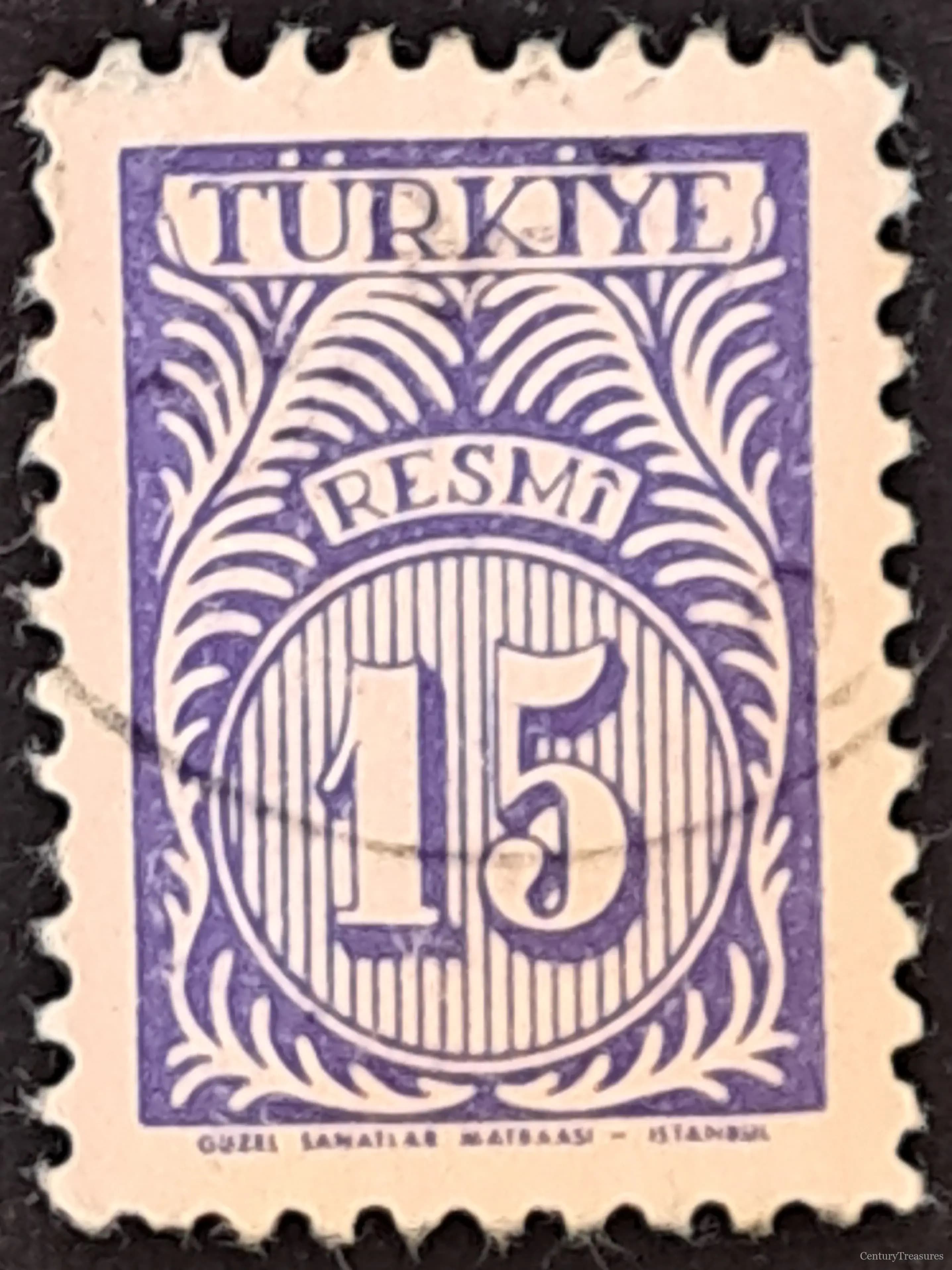 Violet Republic of Turkey Official Stamp