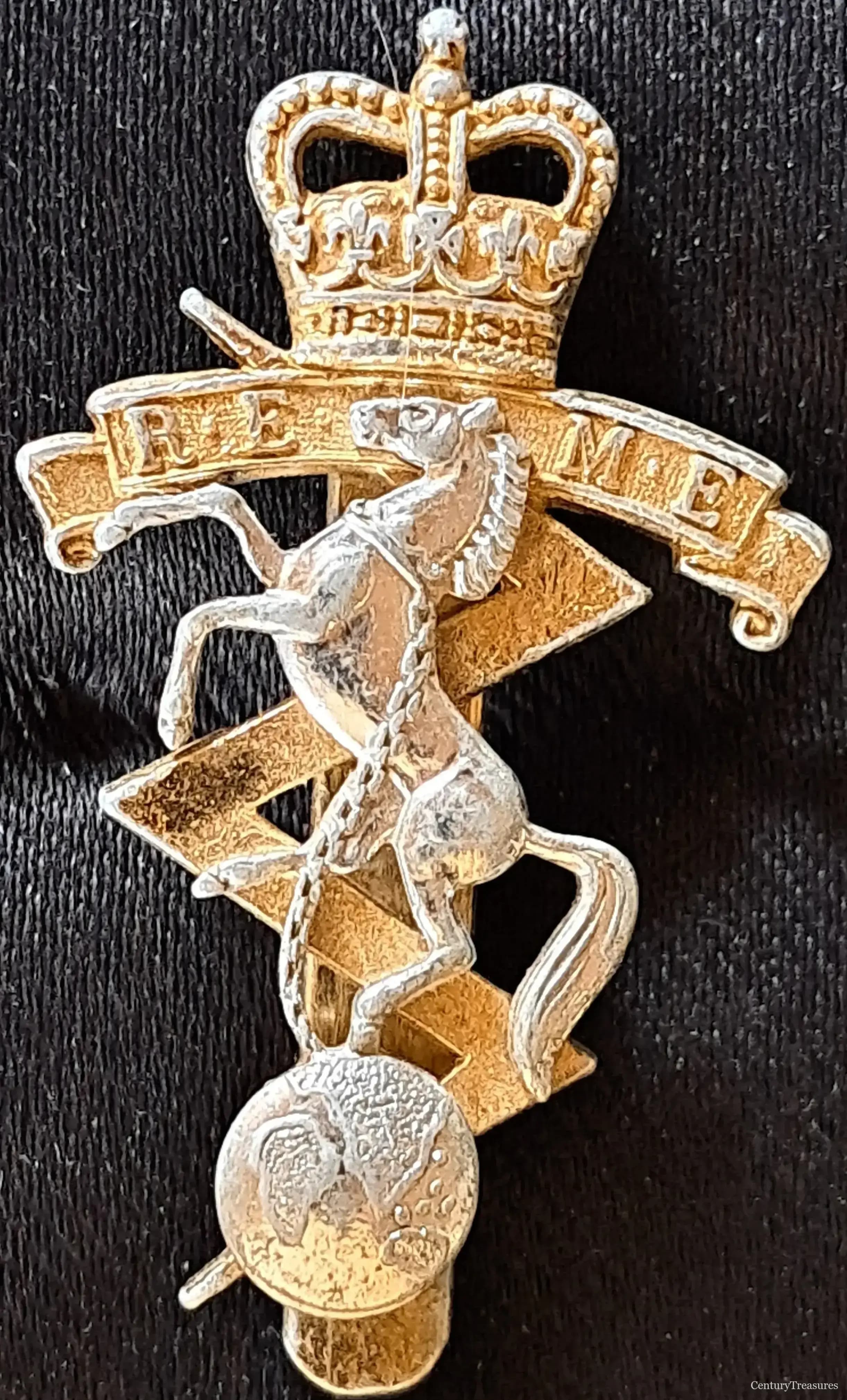 REME Staybrite Cap Badge with Spurious Maker Mark