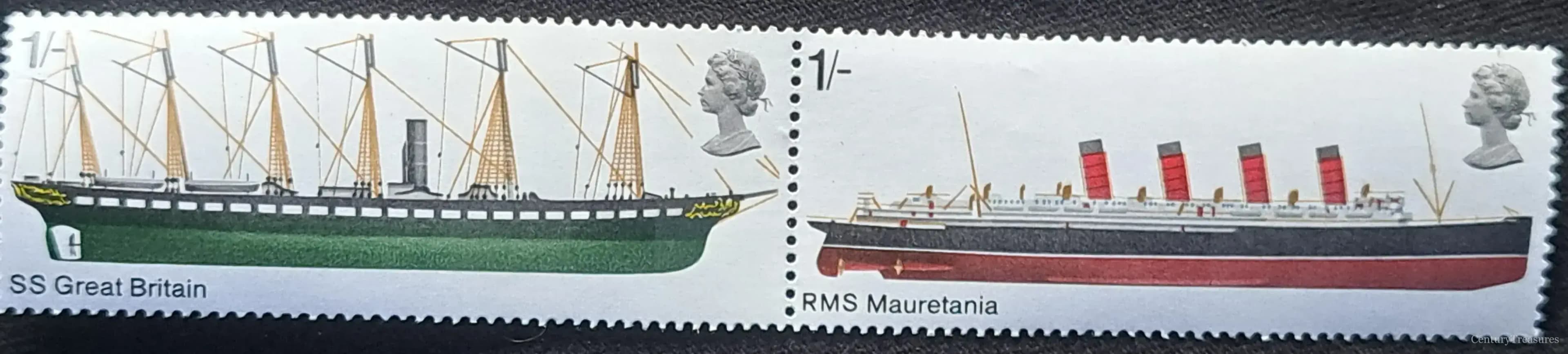 British Ships Se-Tenant Pair