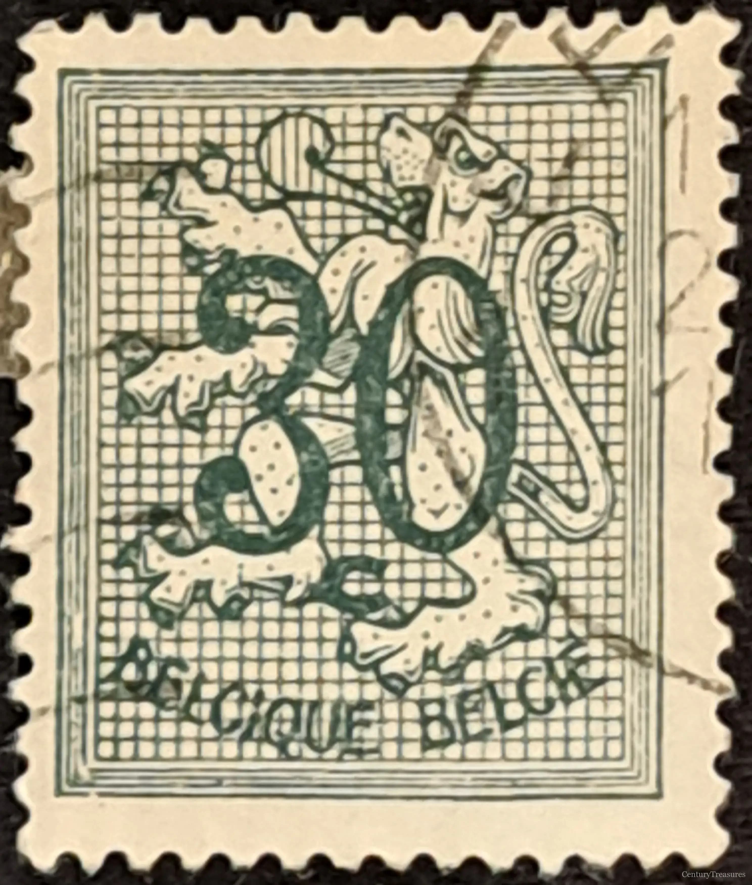 Heraldic Lion Olive Definitives
