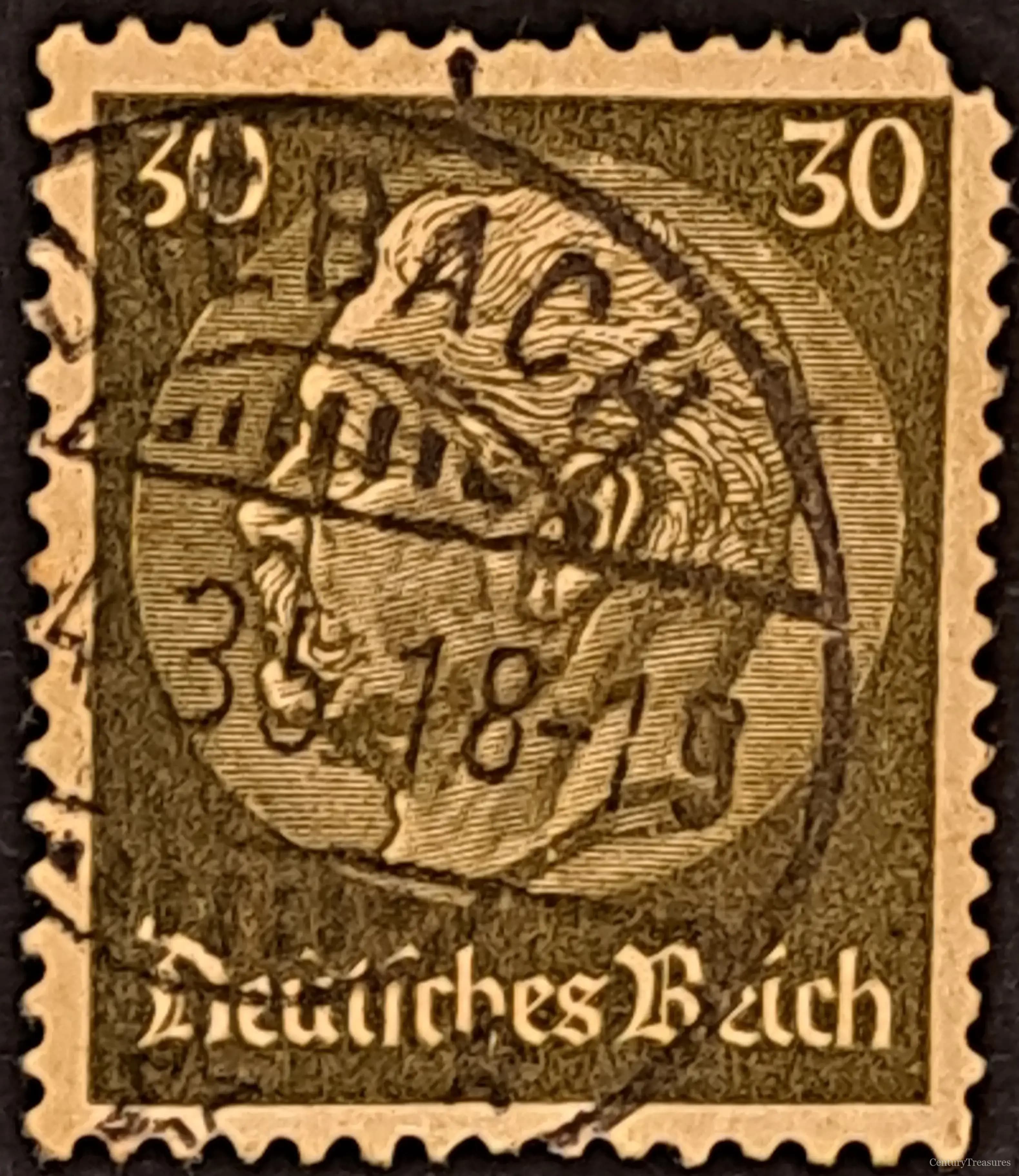 Weimar Republic Hindenburg Mourning Issue