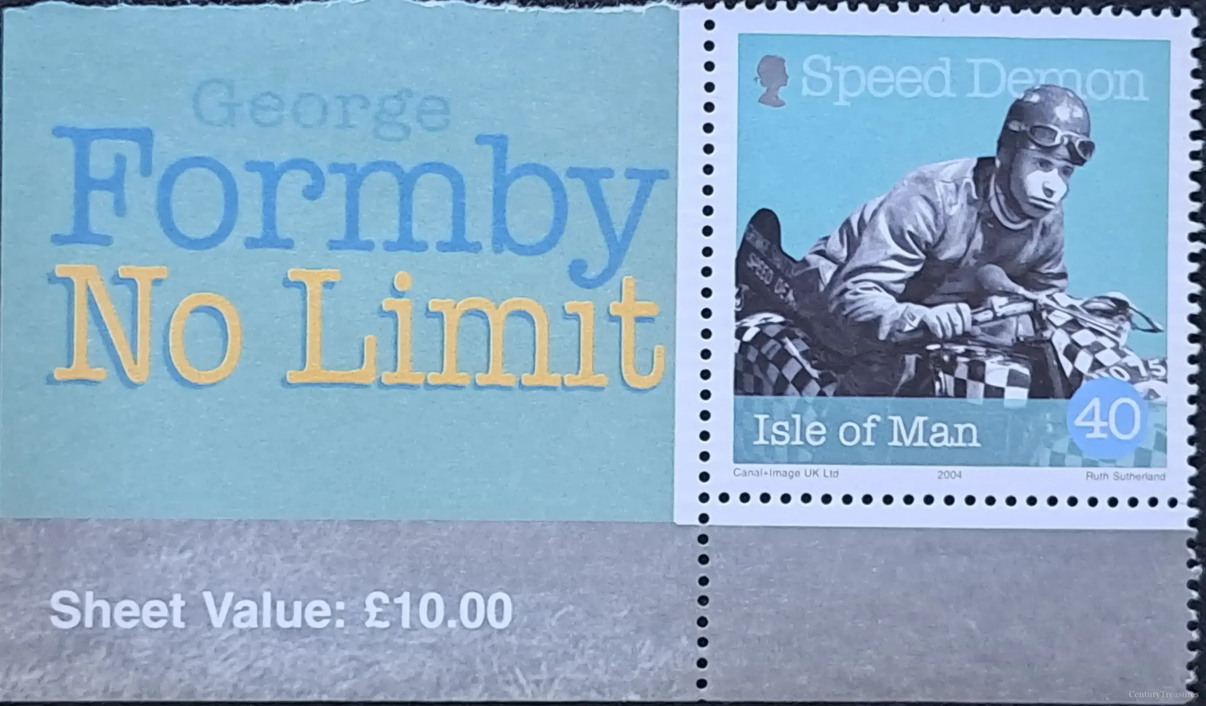 Isle of Man George Formby No Limit Commemorative