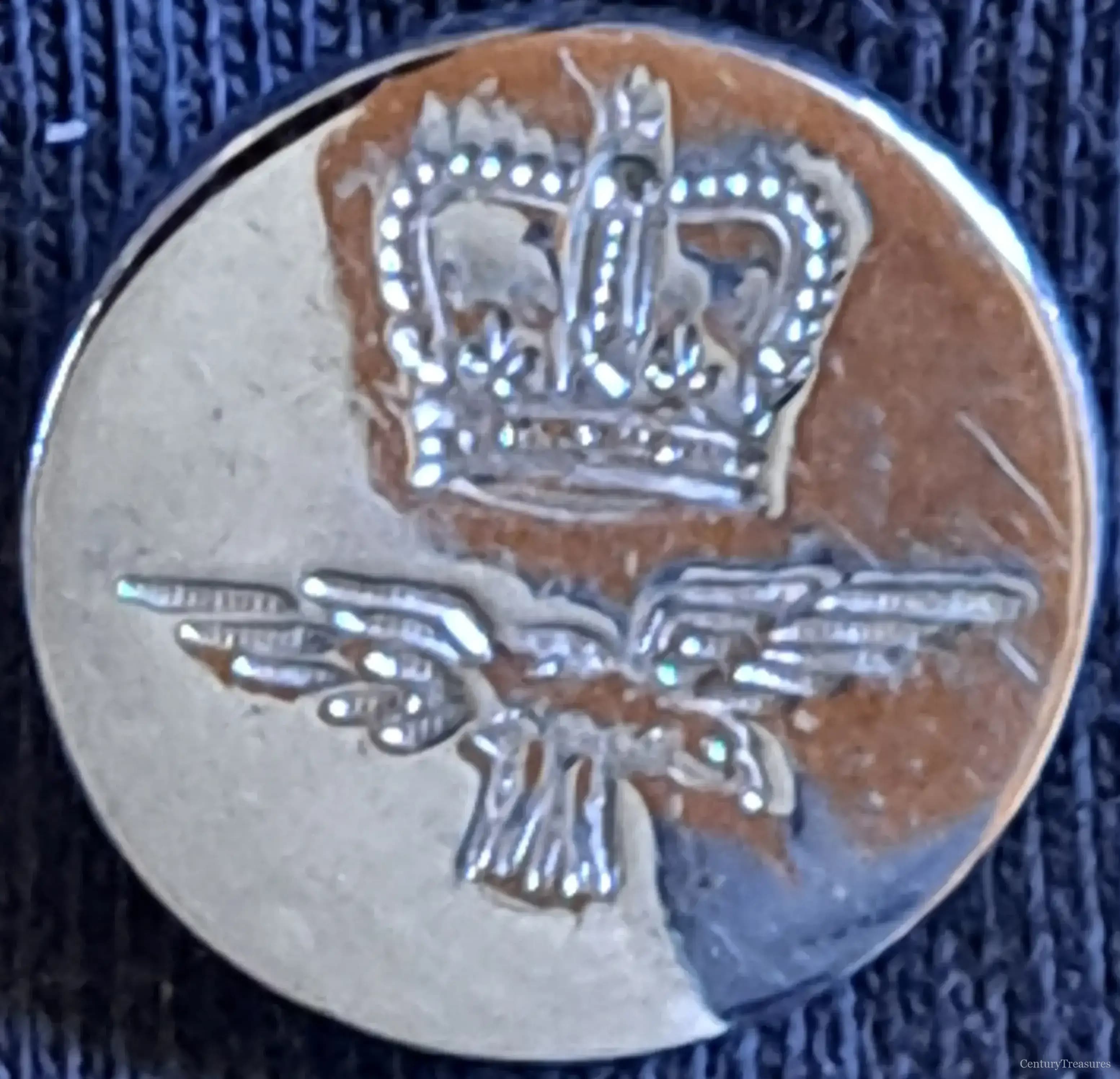 Royal Air Force Queen's Crown Mess Dress Button