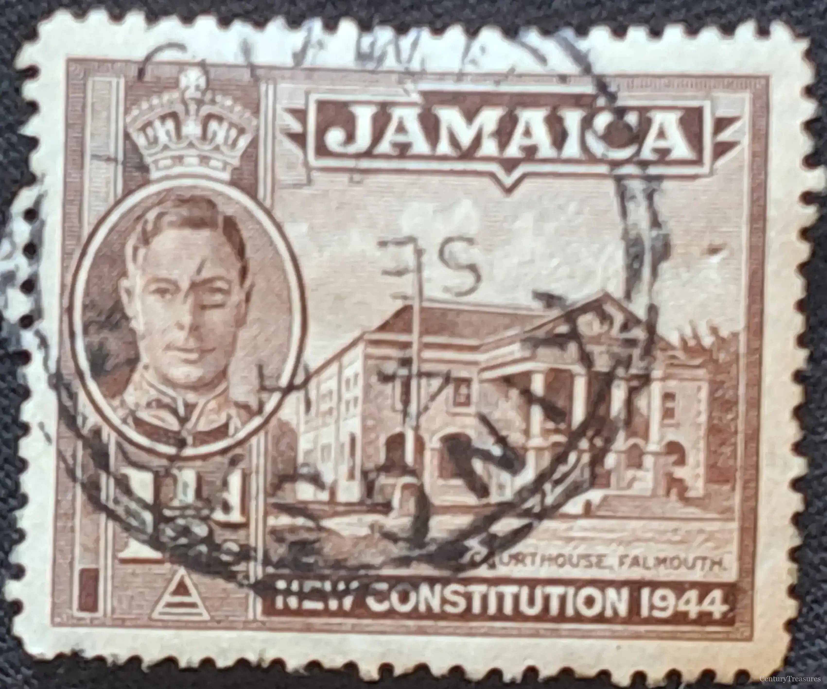 Colonial Jamaica New Constitution Commemorative Stamp