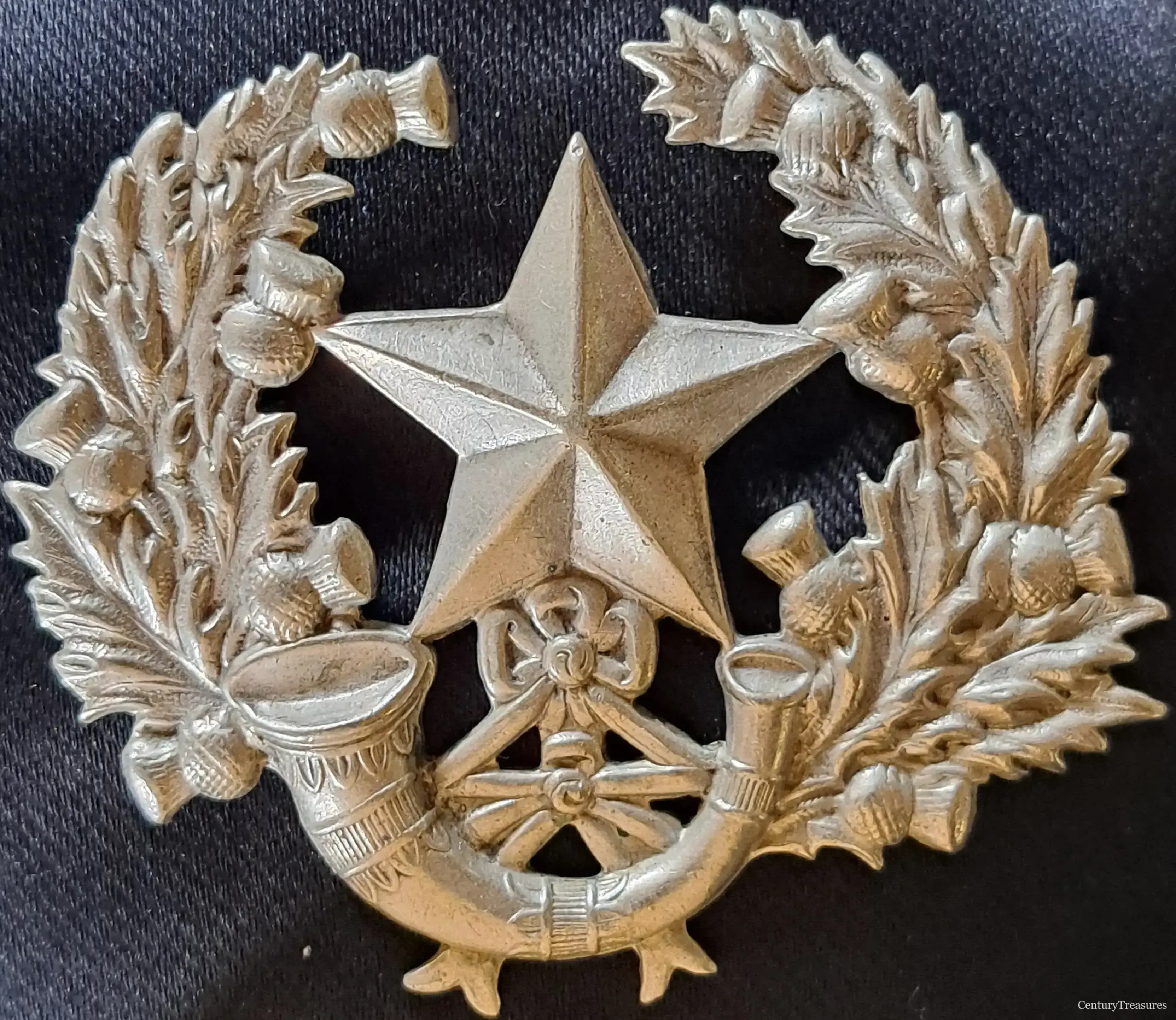 Cameronians Scottish Rifles Cap Badge