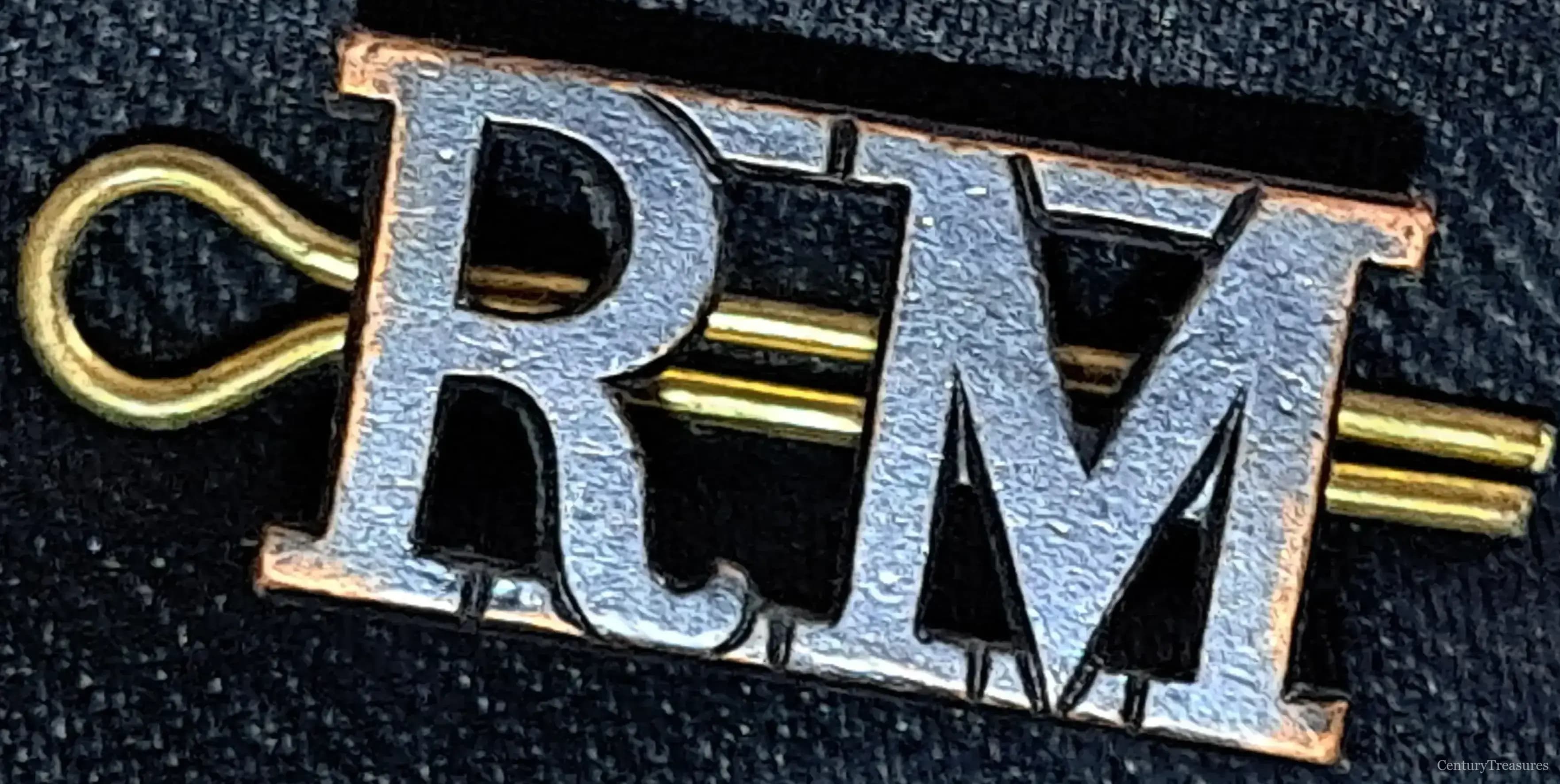 Royal Marines Subdued Metal Shoulder Title