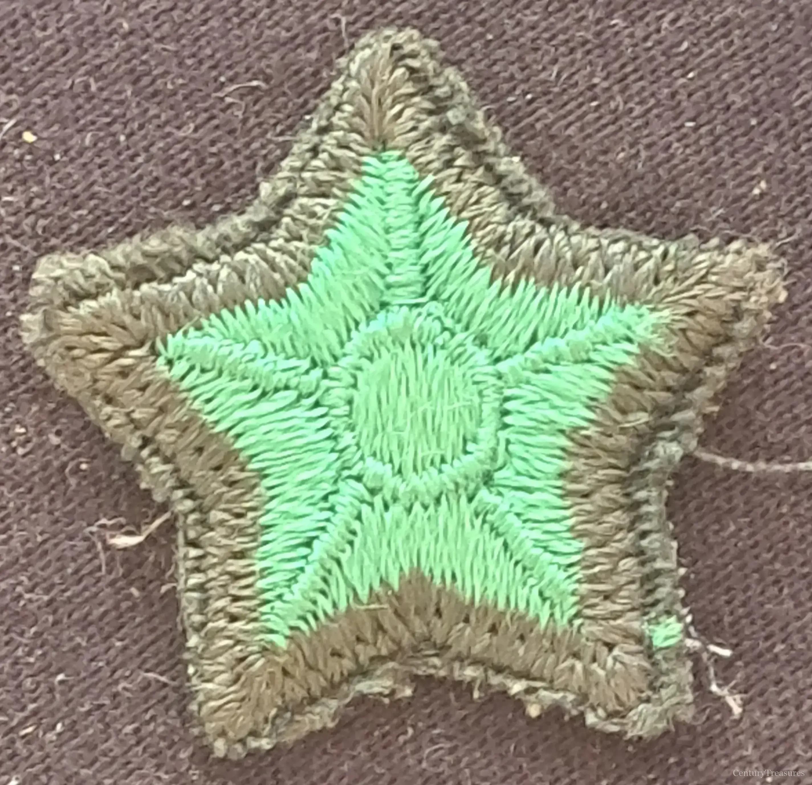 Army Cadets Green Star Qualification Patch