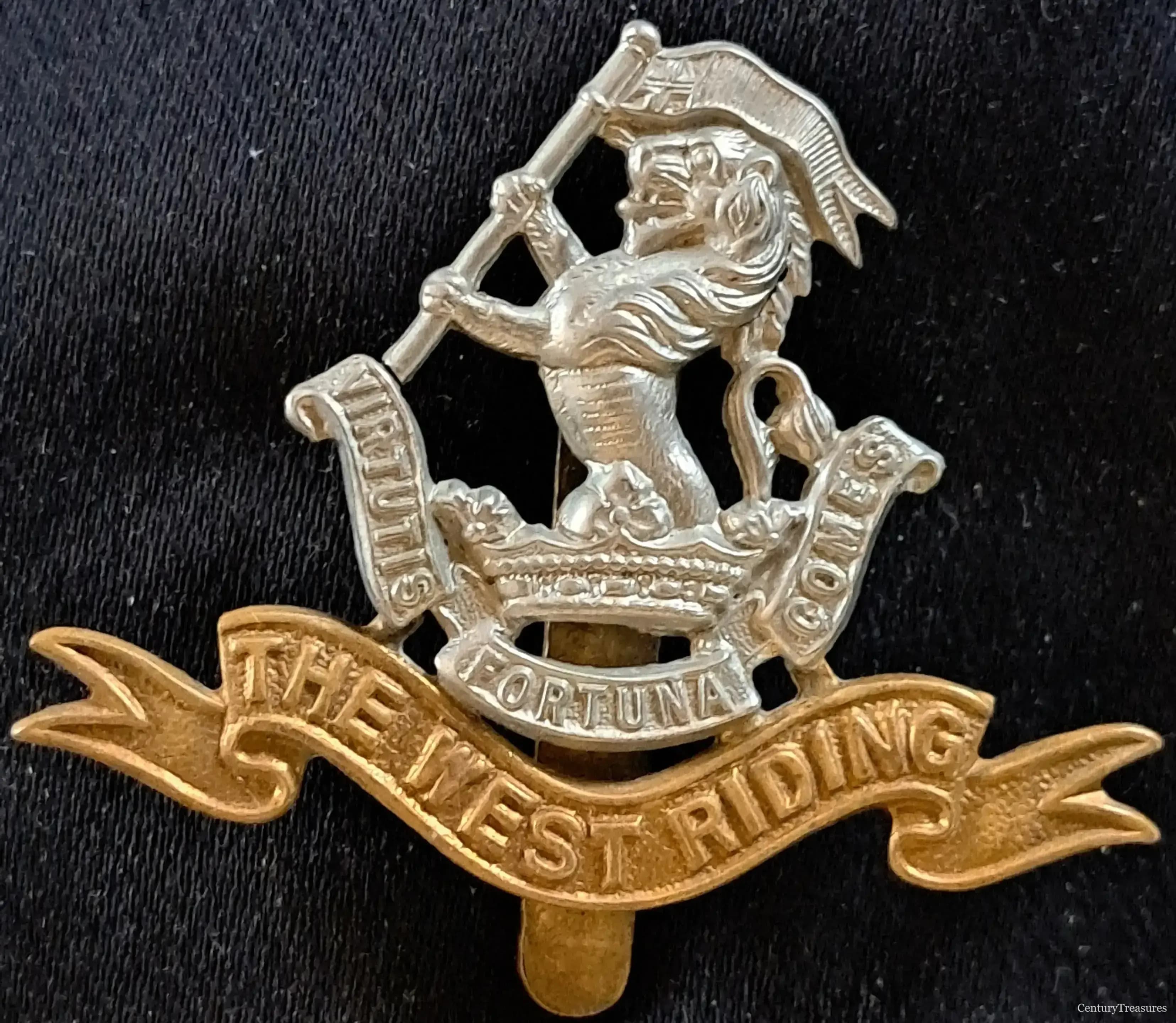 Duke of Wellington’s Regiment Bi-Metal Cap Badge