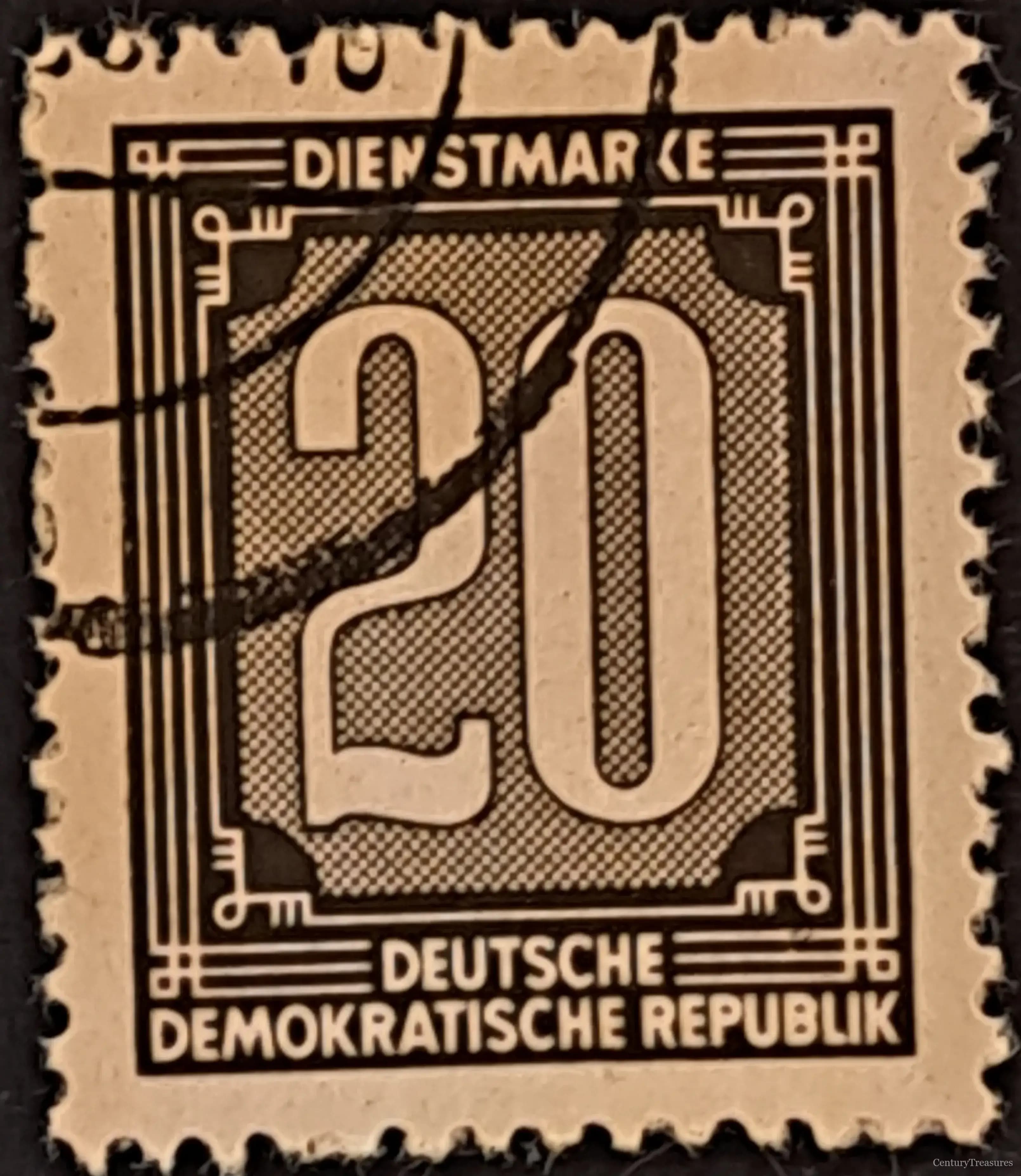 East German DDR dienstmarke