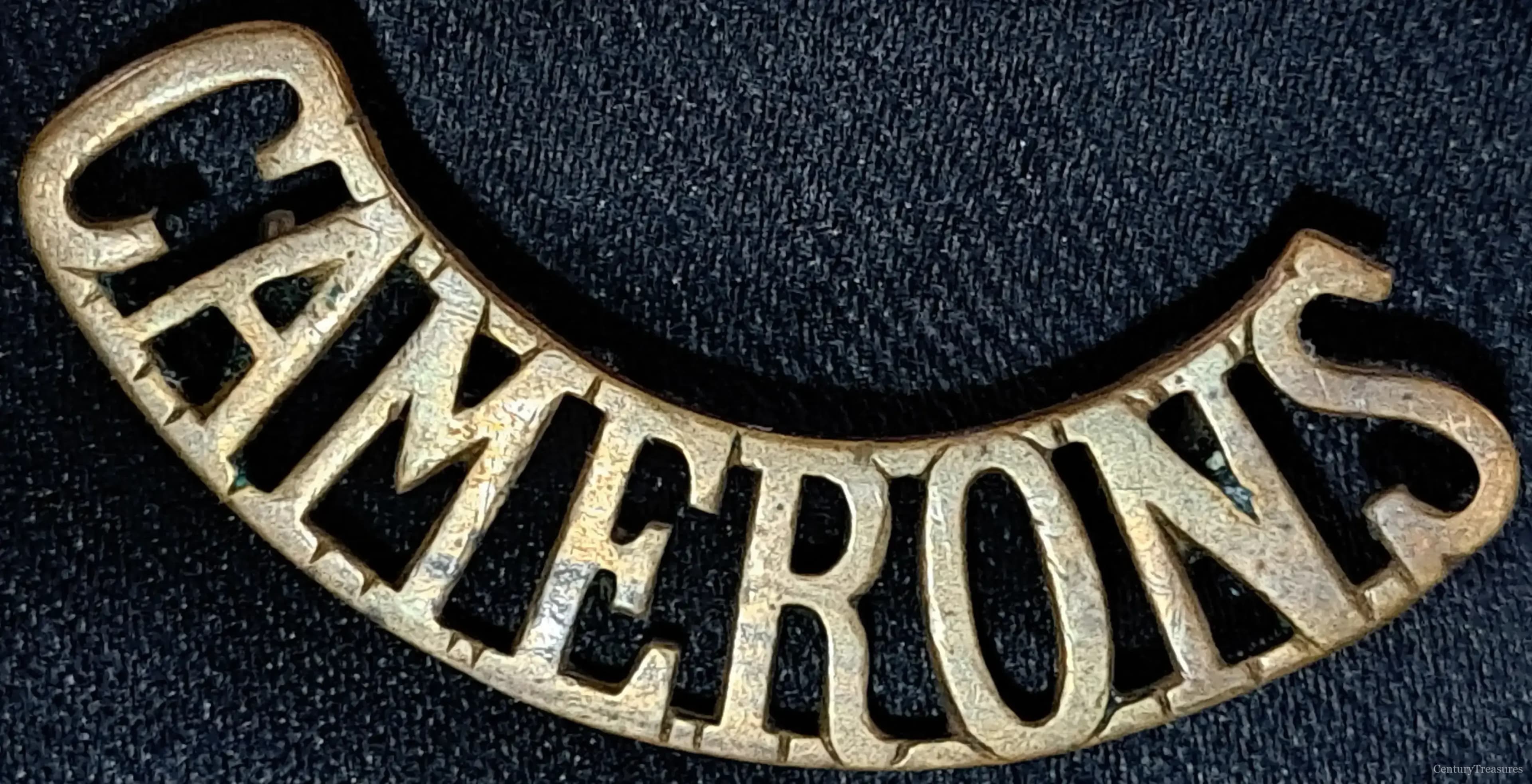 Queen’s Own Cameron Highlanders Shoulder Title