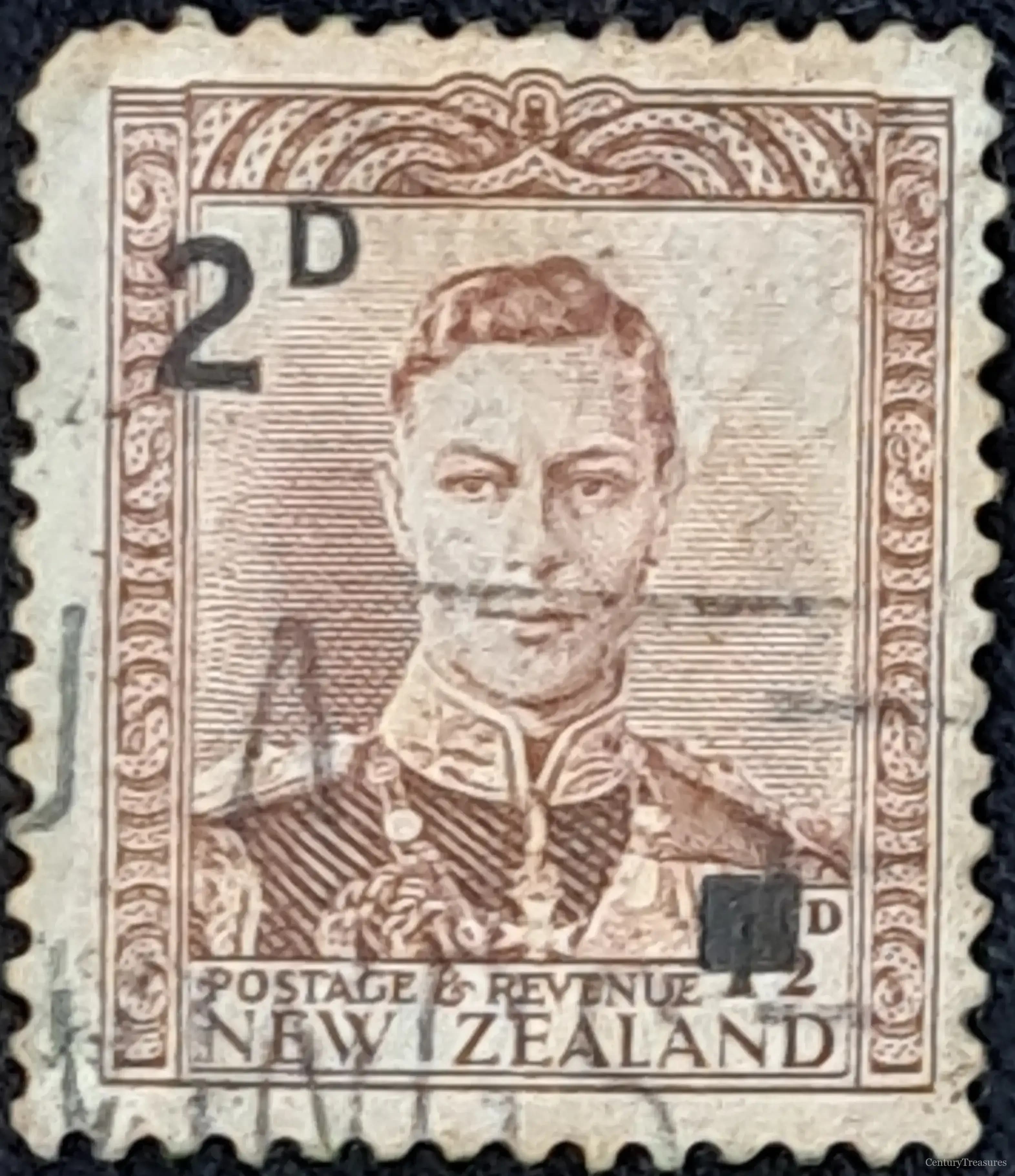 New Zealand King George VI Surcharge