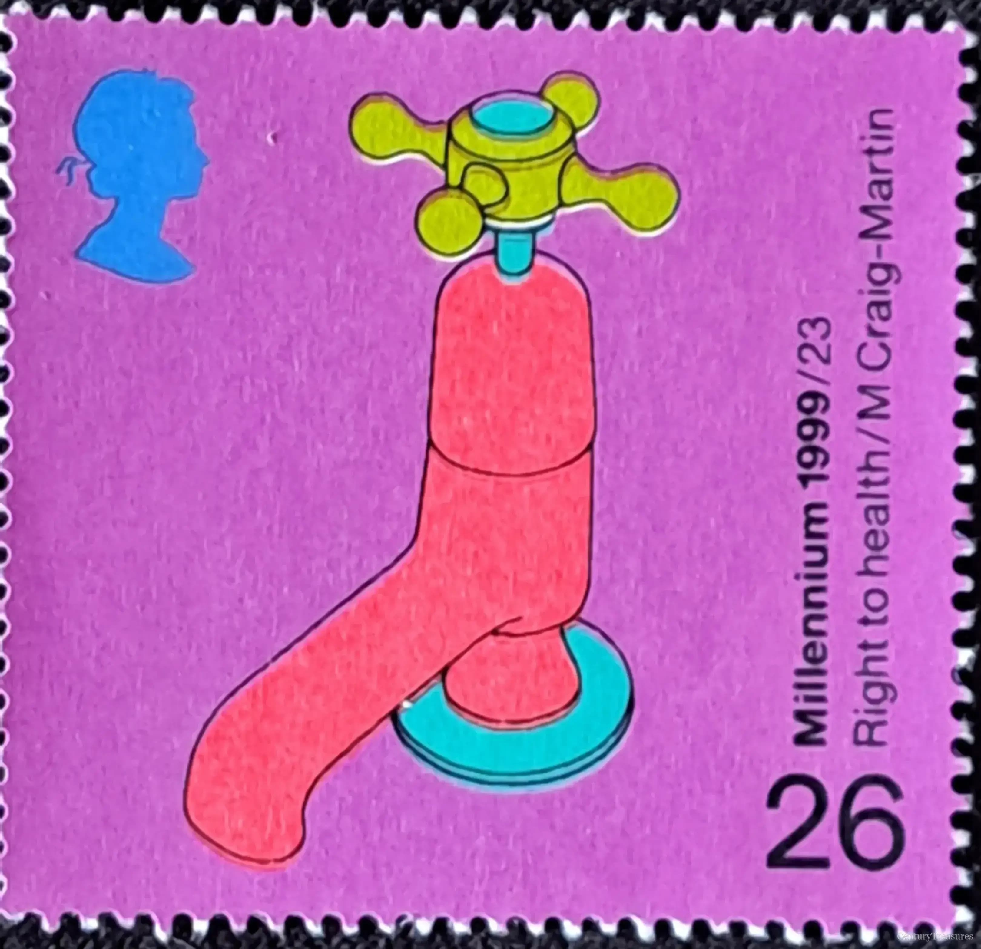 Royal Mail Millennium Health Tap Stamp