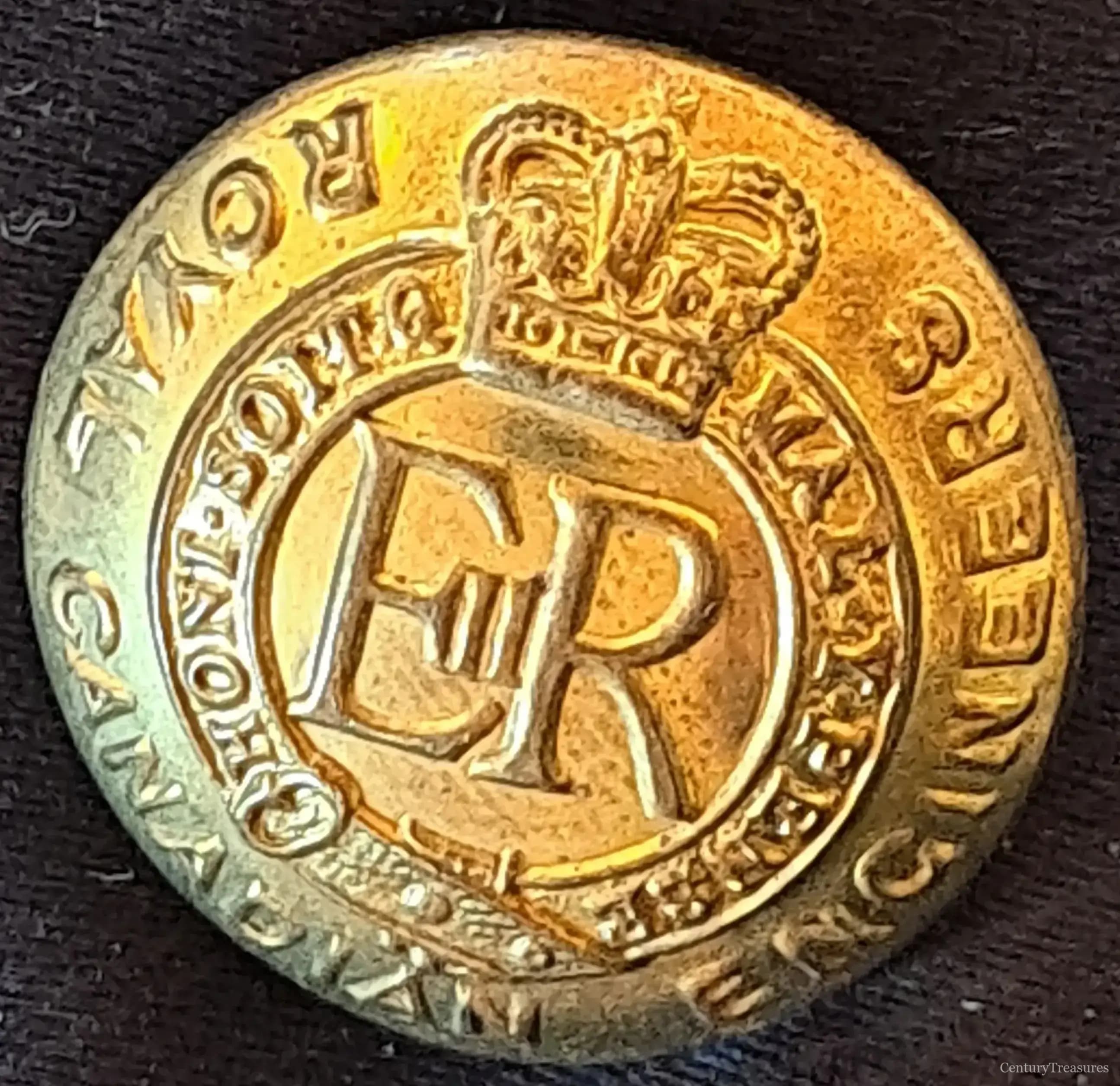 Royal Canadian Engineers Tunic Button