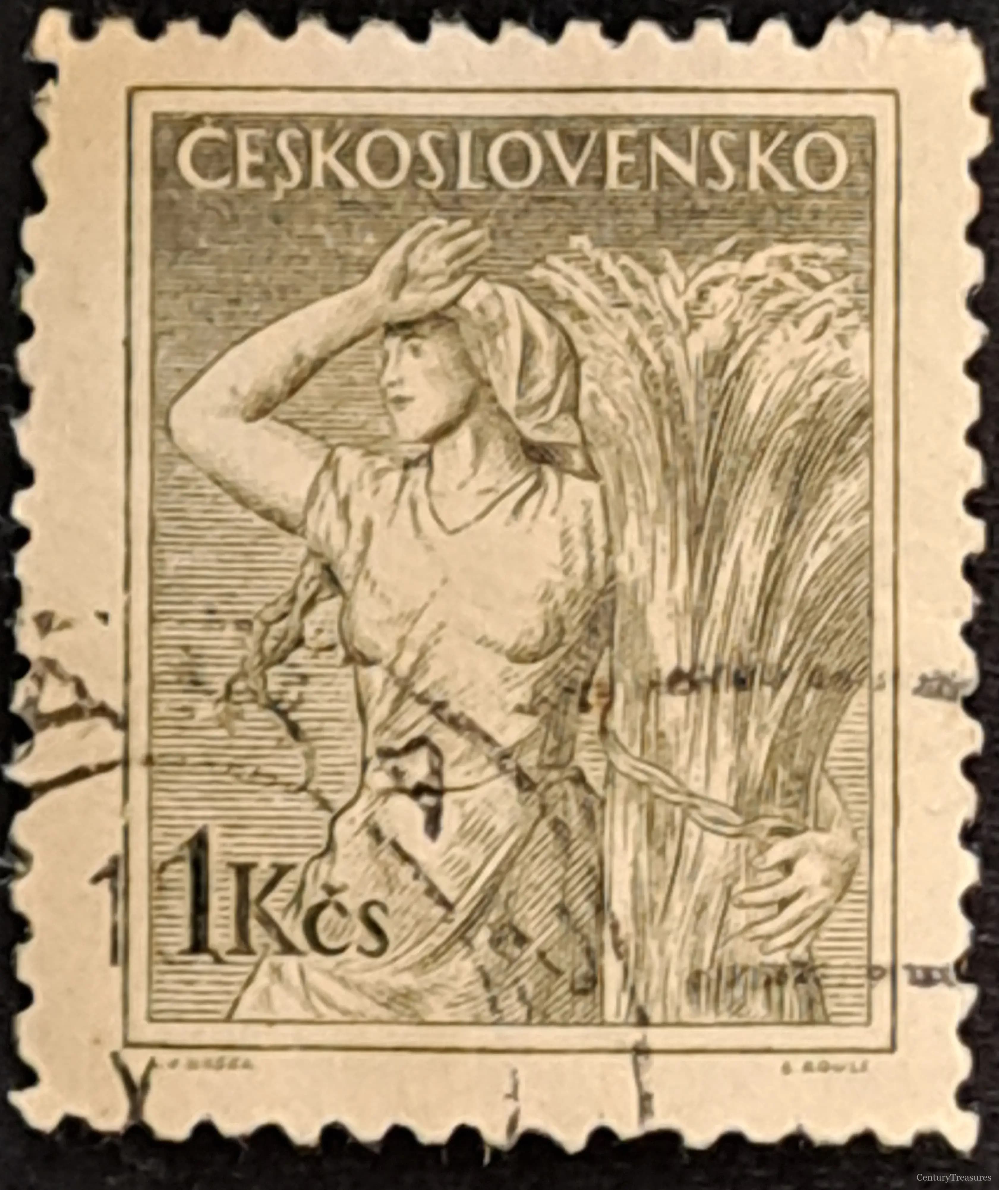 Czechoslovakian Harvest Allegory