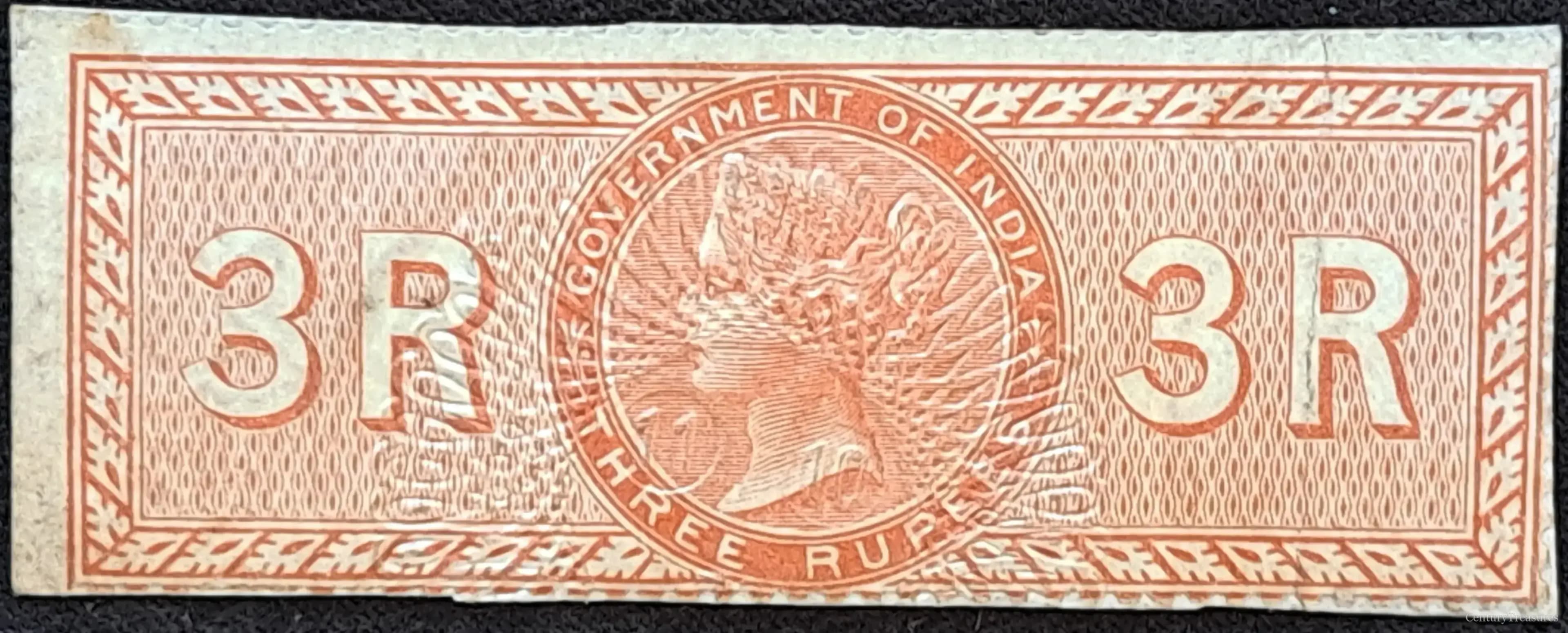 India Queen Victoria Revenue Stamp