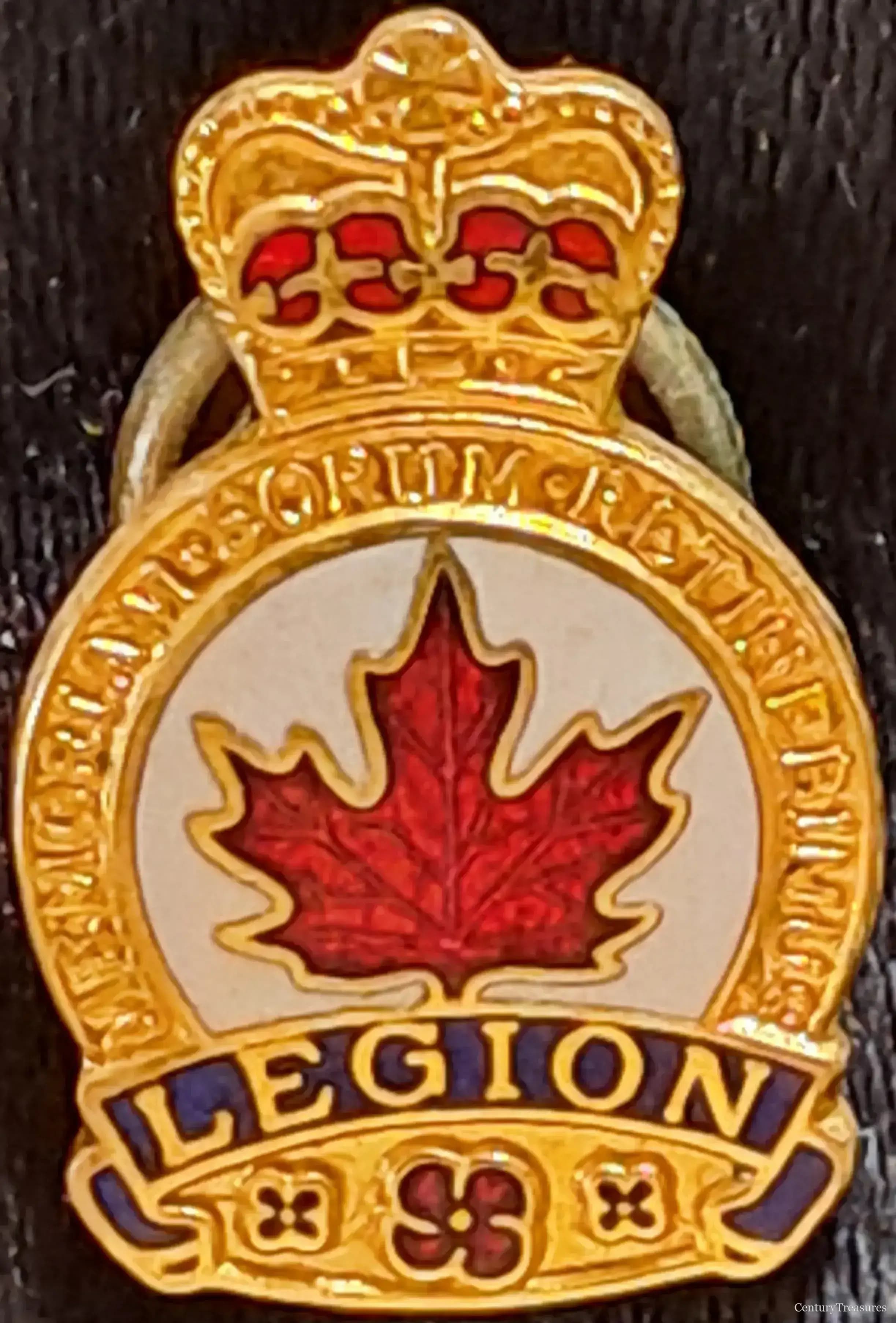 Royal Canadian Legion Enamel Lapel Pin