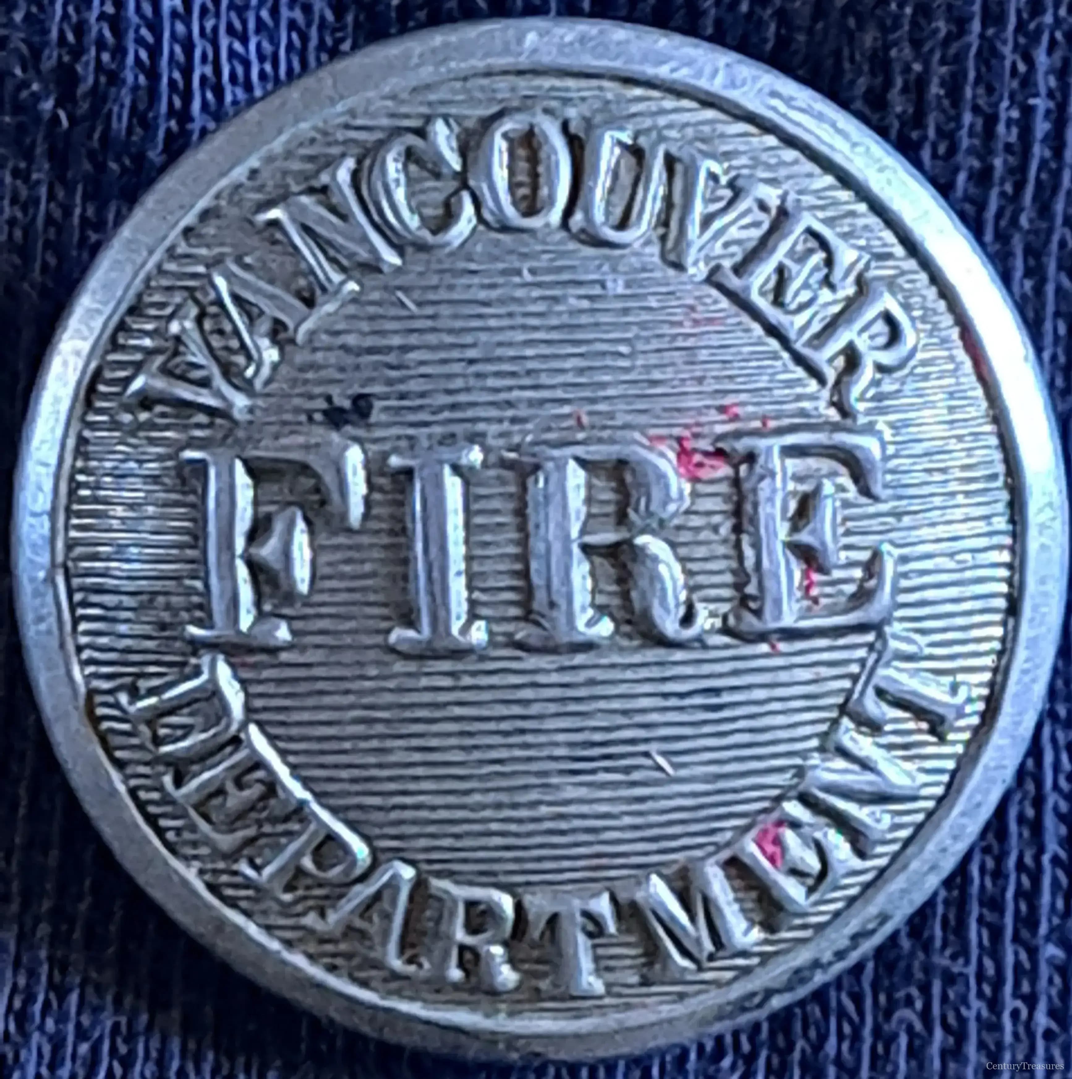 Vancouver Fire Department Uniform Button