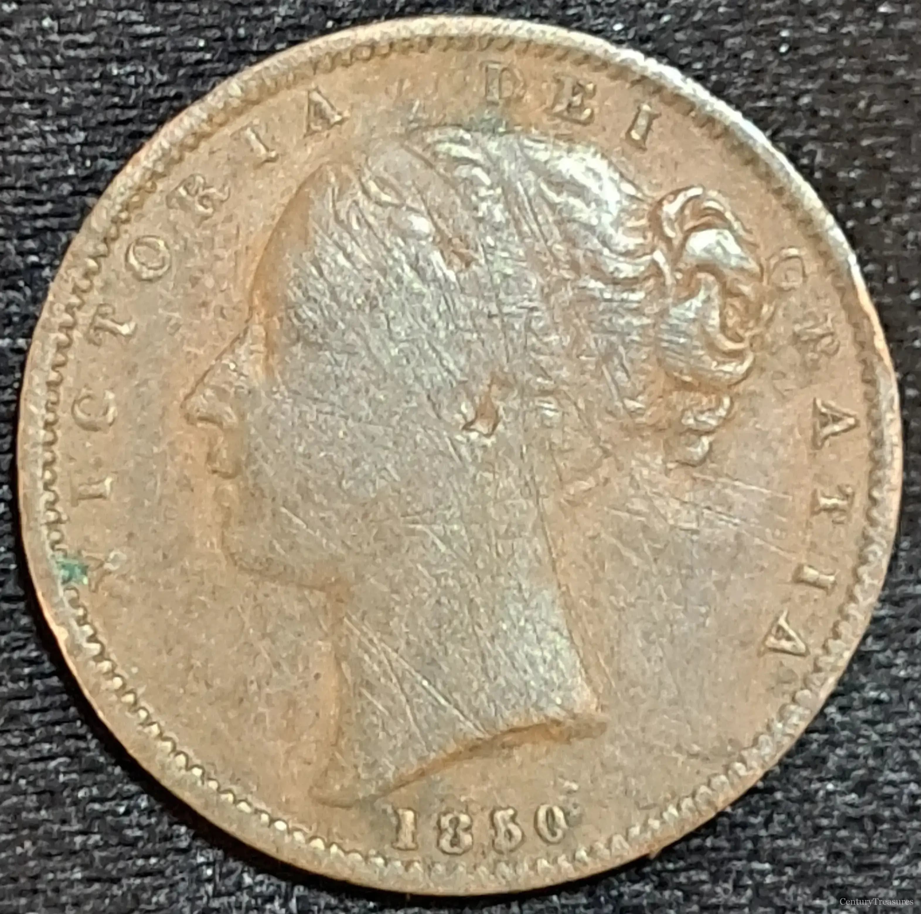 UK 1850 Half Penny