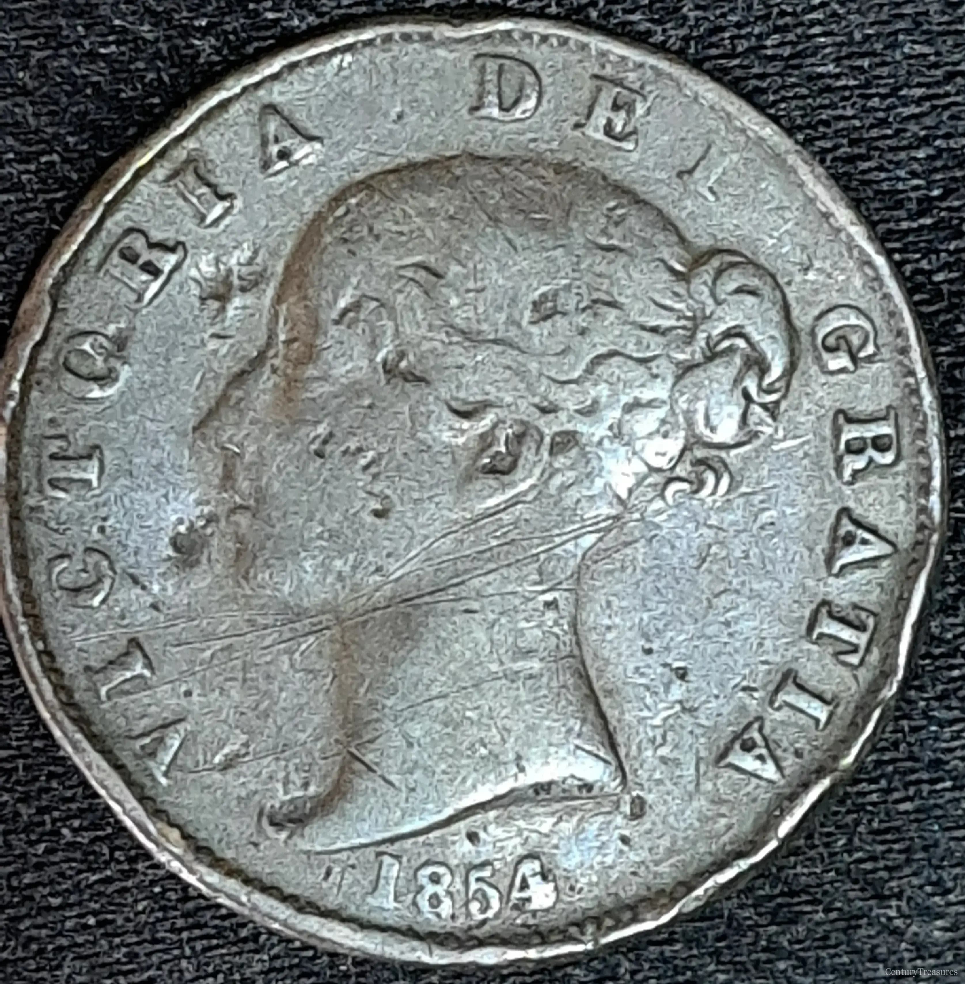 UK 1854 Half Penny