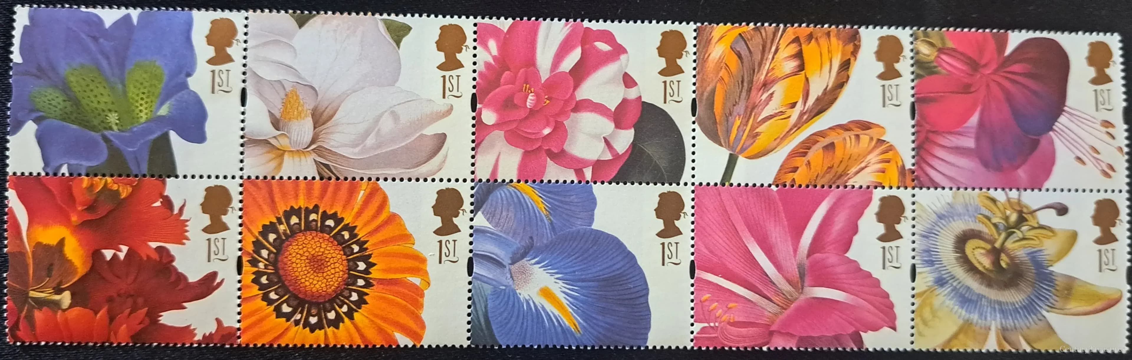 Royal Mail Greetings Flowers Block