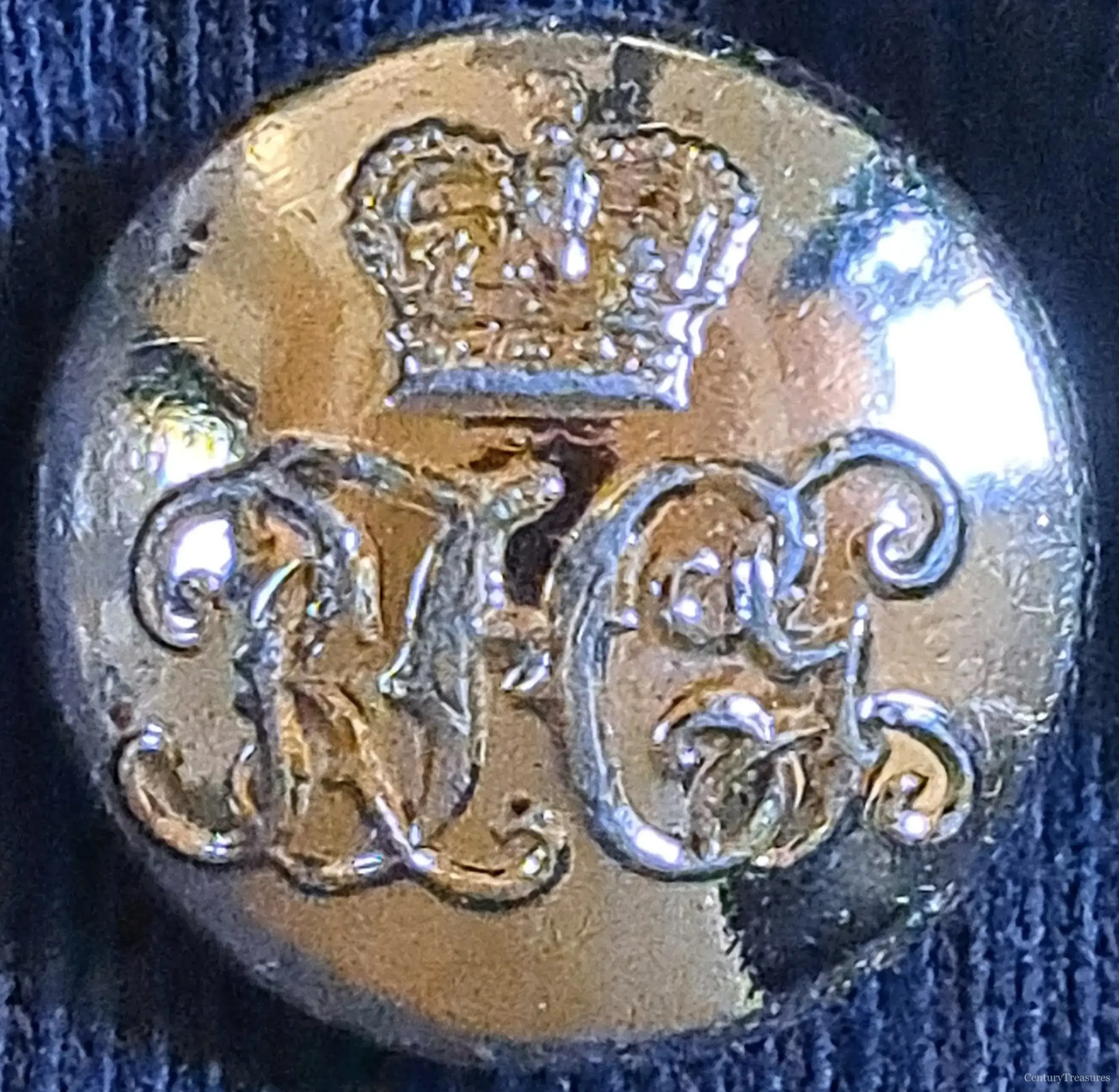 Royal Horse Guards Staybrite Uniform Button