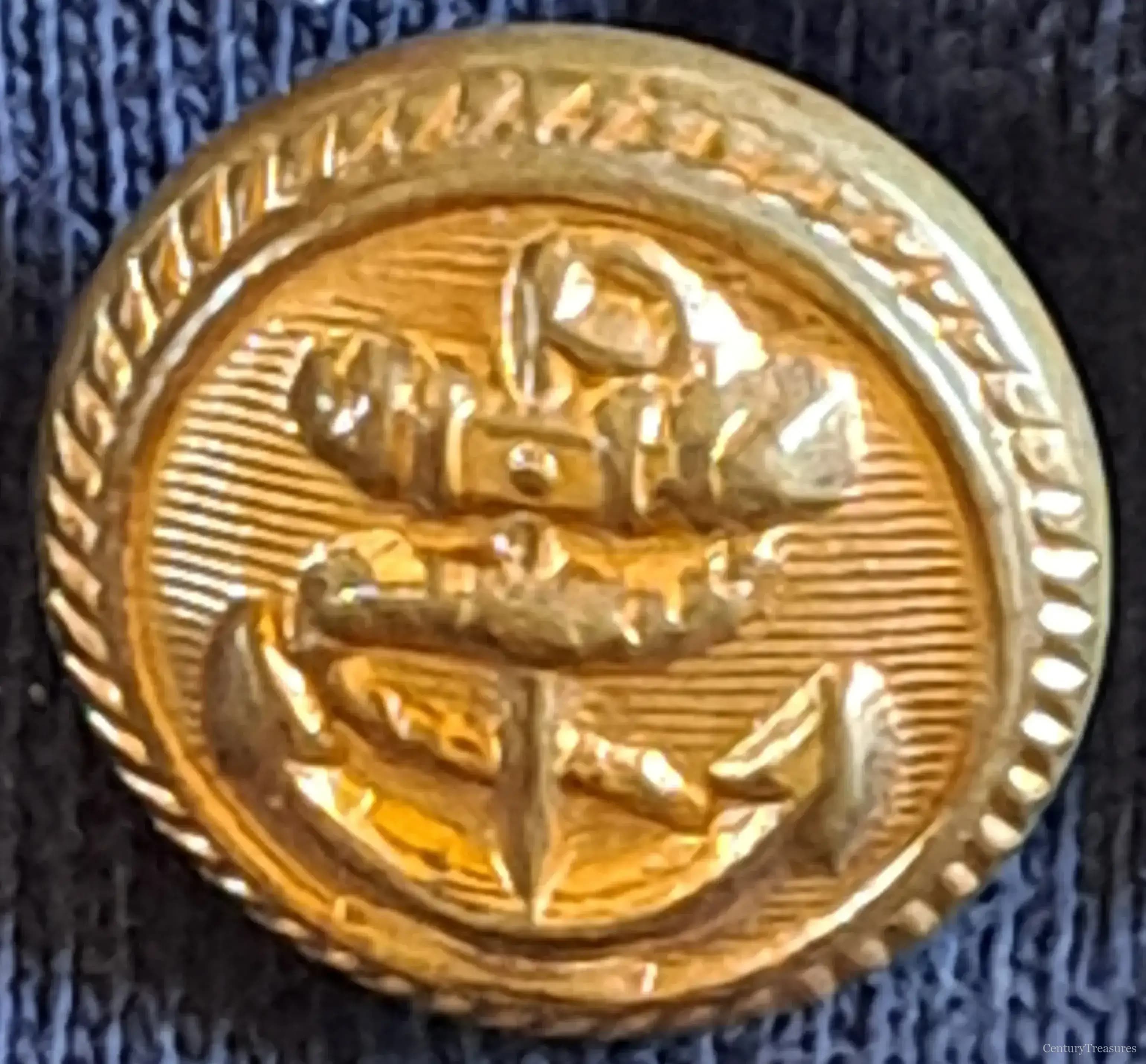 Commonwealth Naval Service Button