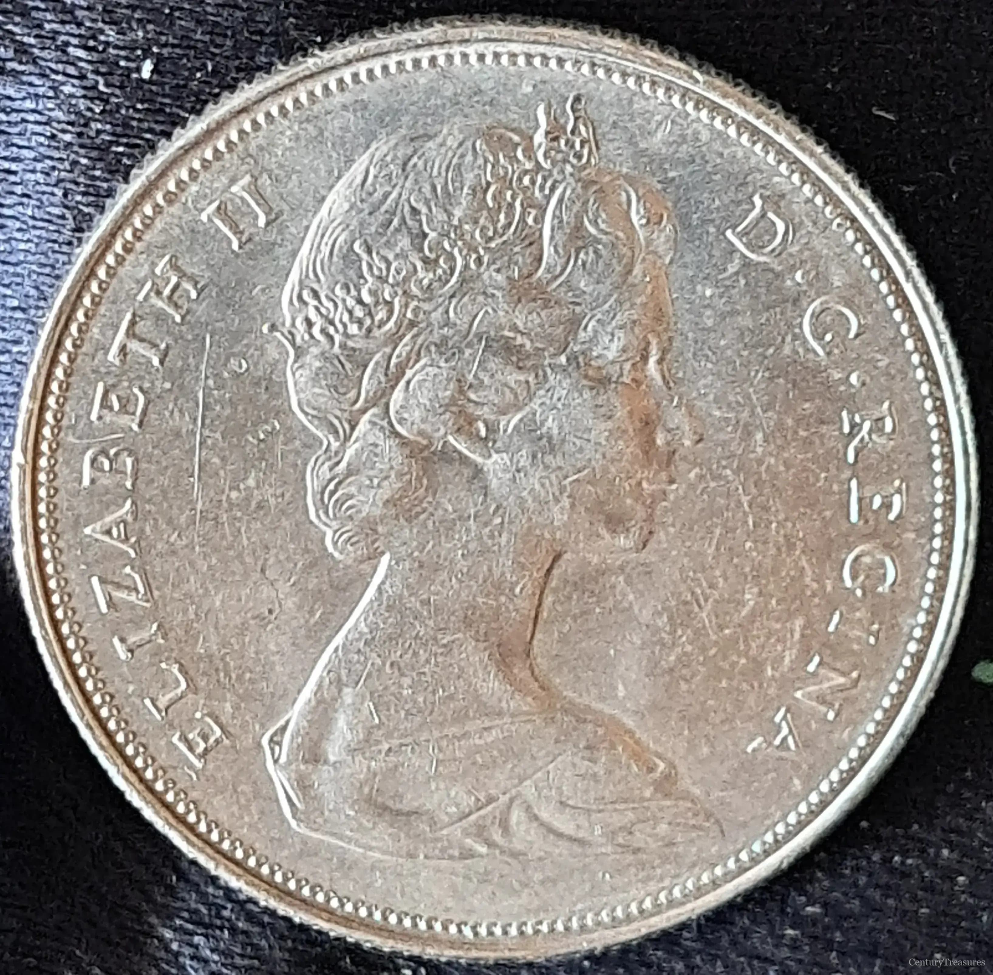 Canada One Dollar Elizabeth II 1969 Voyageur